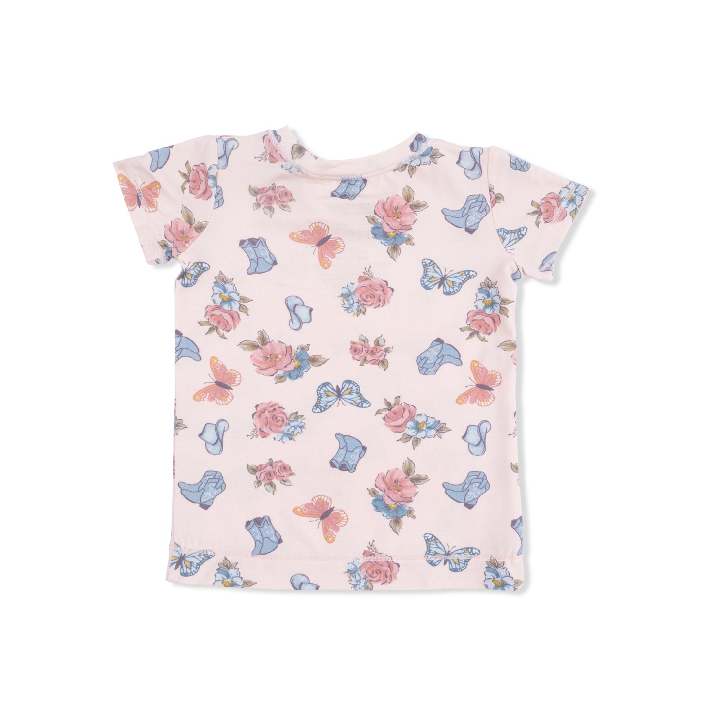 Country Girl Boots - Short Sleeve Loungewear Set-Angel Dear