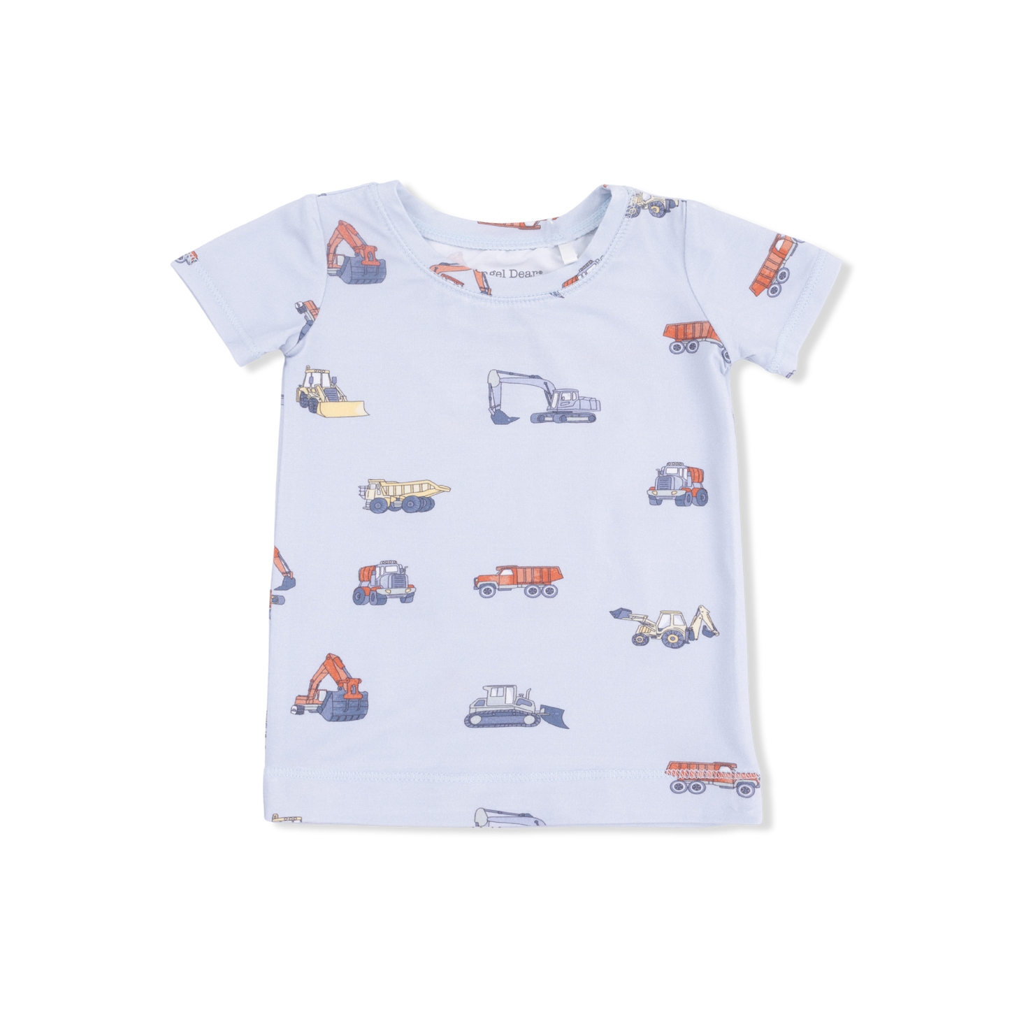 Construction Vehicles - Short Sleeve Loungewear Set-Angel Dear