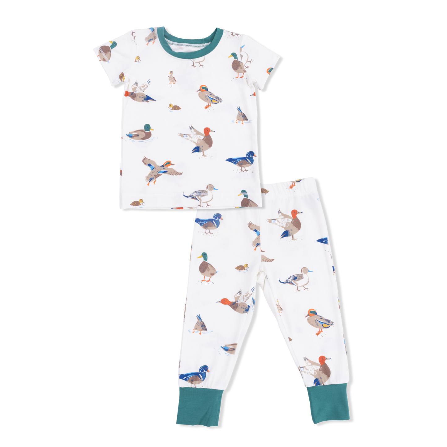 Ducks - Short Sleeve Loungewear Set-Angel Dear