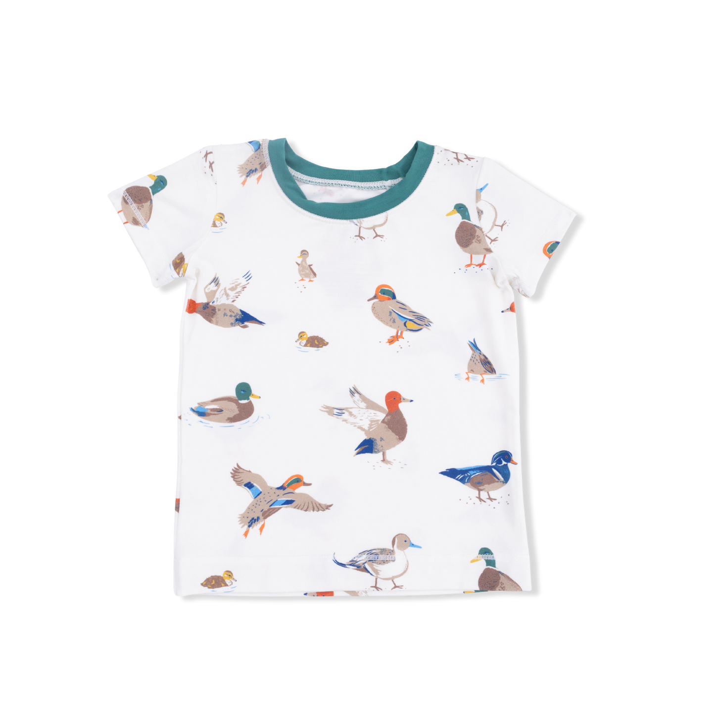Ducks - Short Sleeve Loungewear Set-Angel Dear