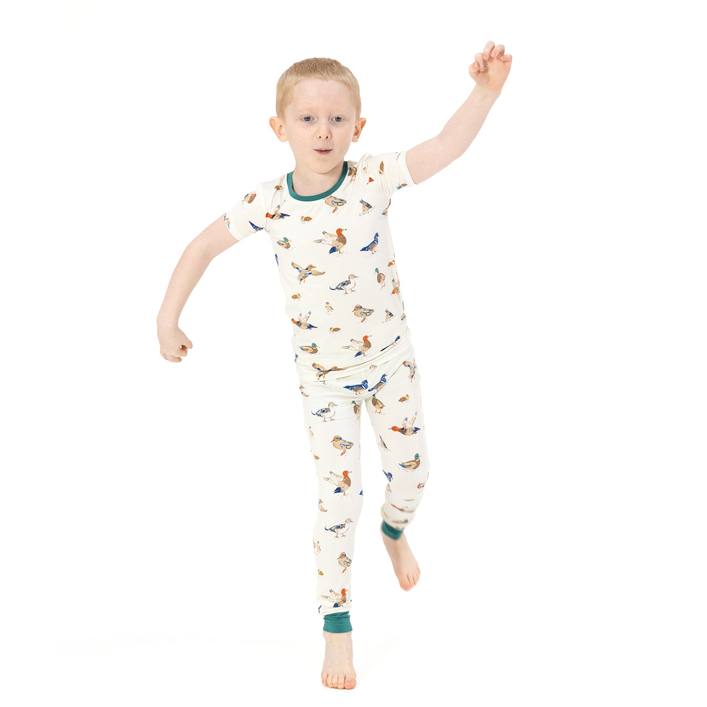 Ducks - Short Sleeve Loungewear Set-Angel Dear