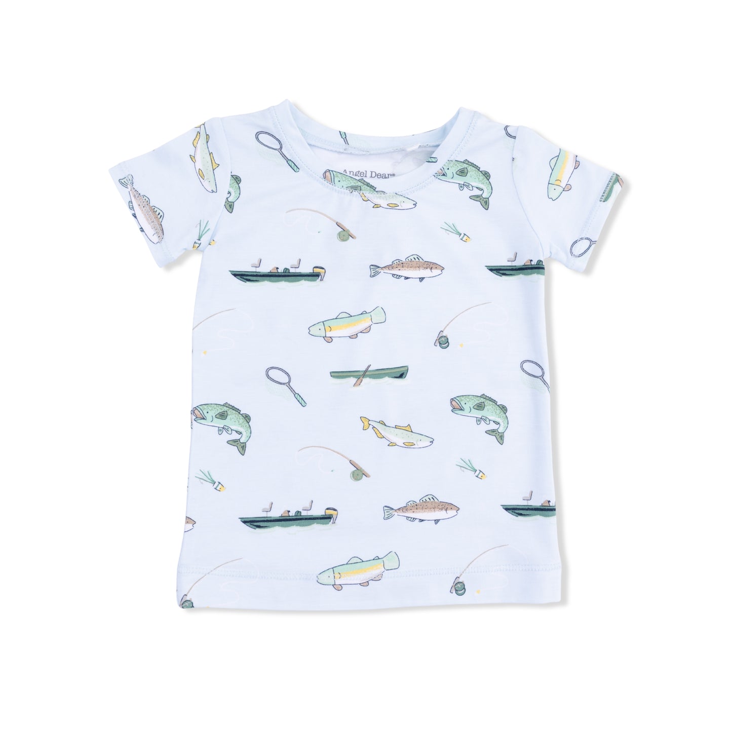 Fishing - Short Sleeve Loungewear Set-Angel Dear