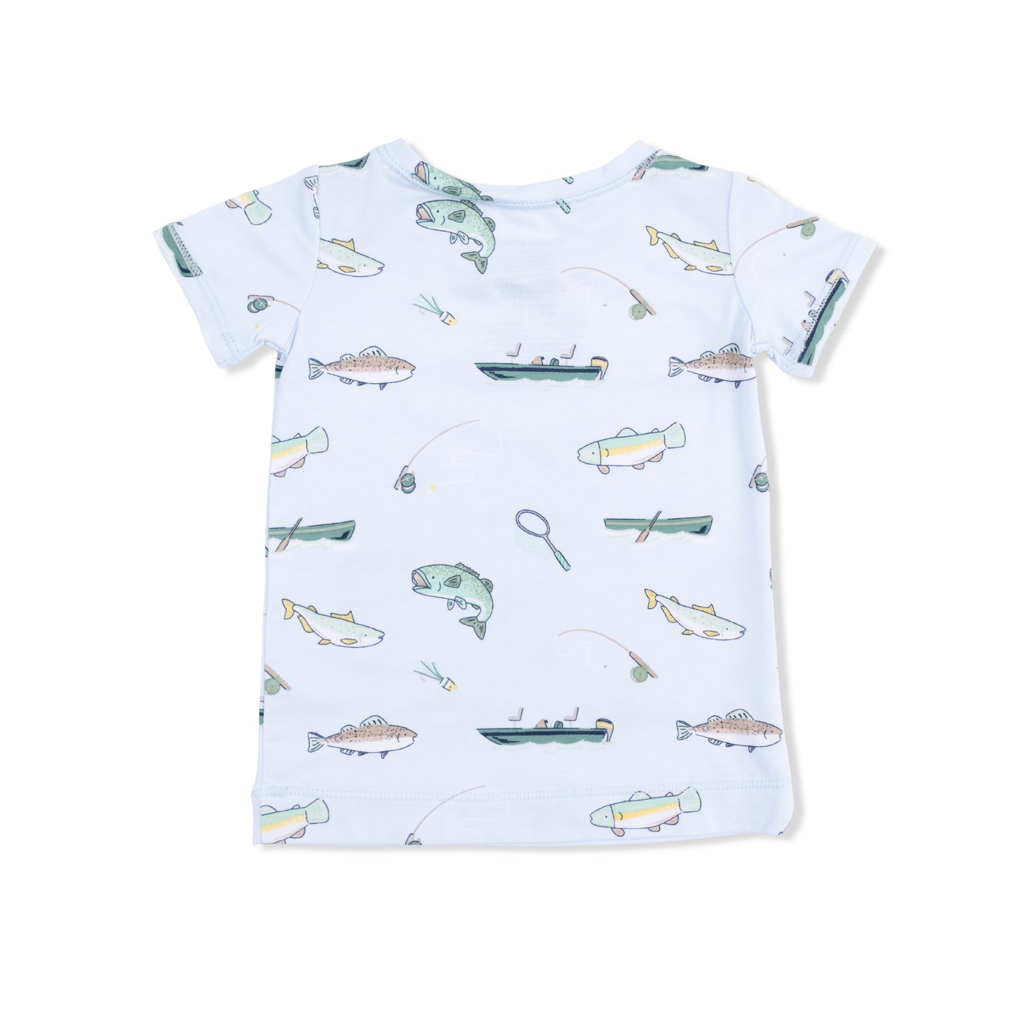 Fishing - Short Sleeve Loungewear Set-Angel Dear