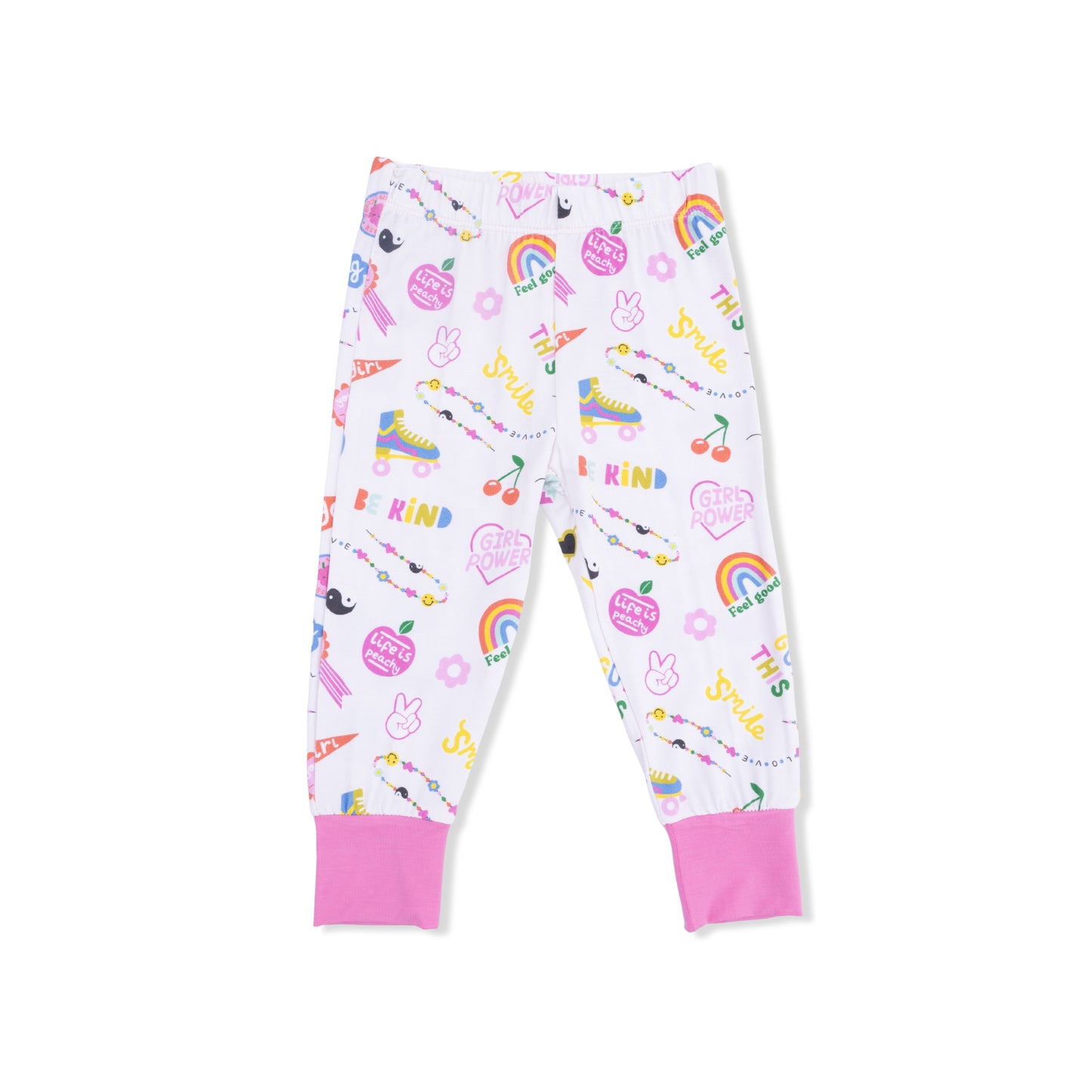 Girl Power - Short Sleeve Loungewear Set-Angel Dear