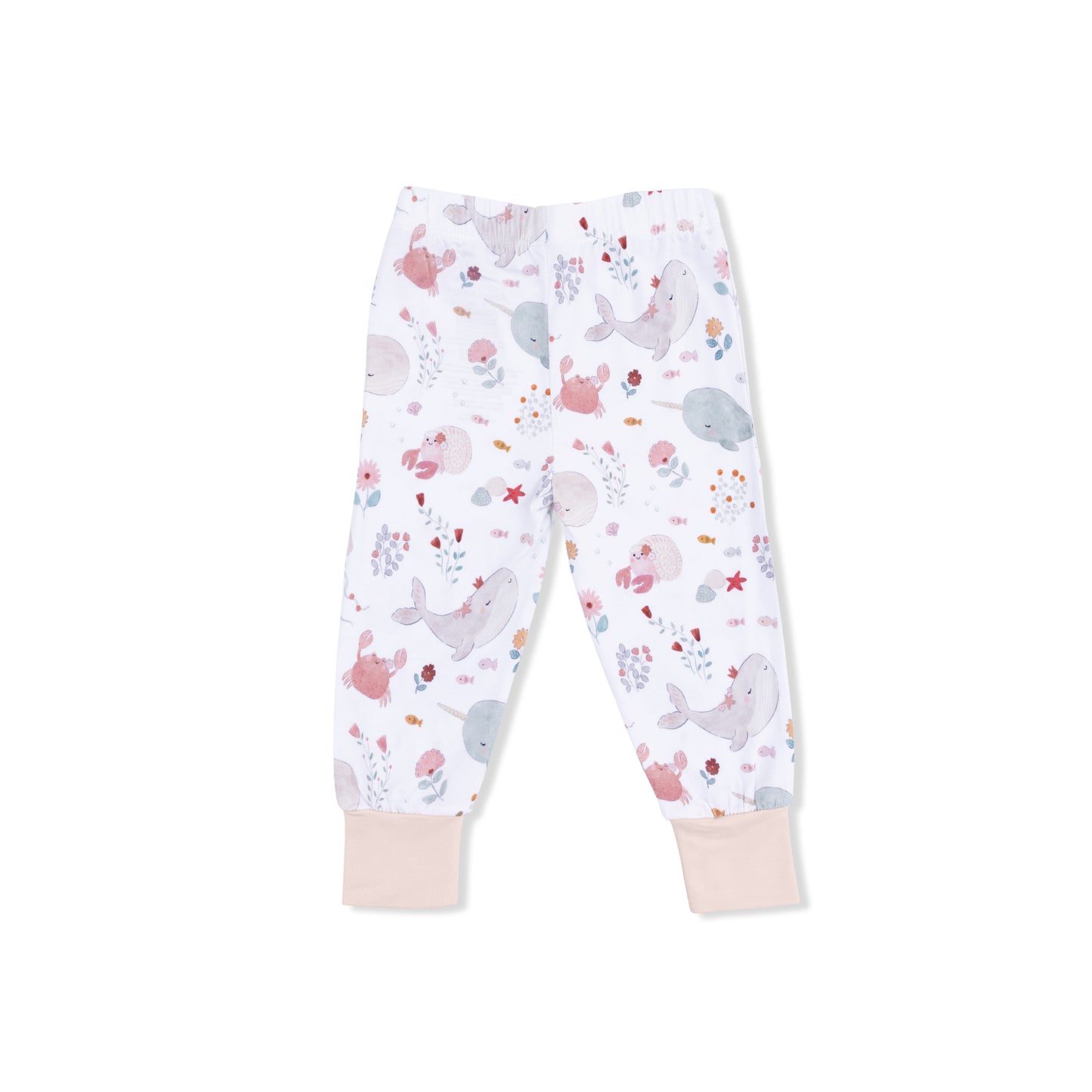 Garden Sea Creatures - Short Sleeve Loungewear Set-Angel Dear
