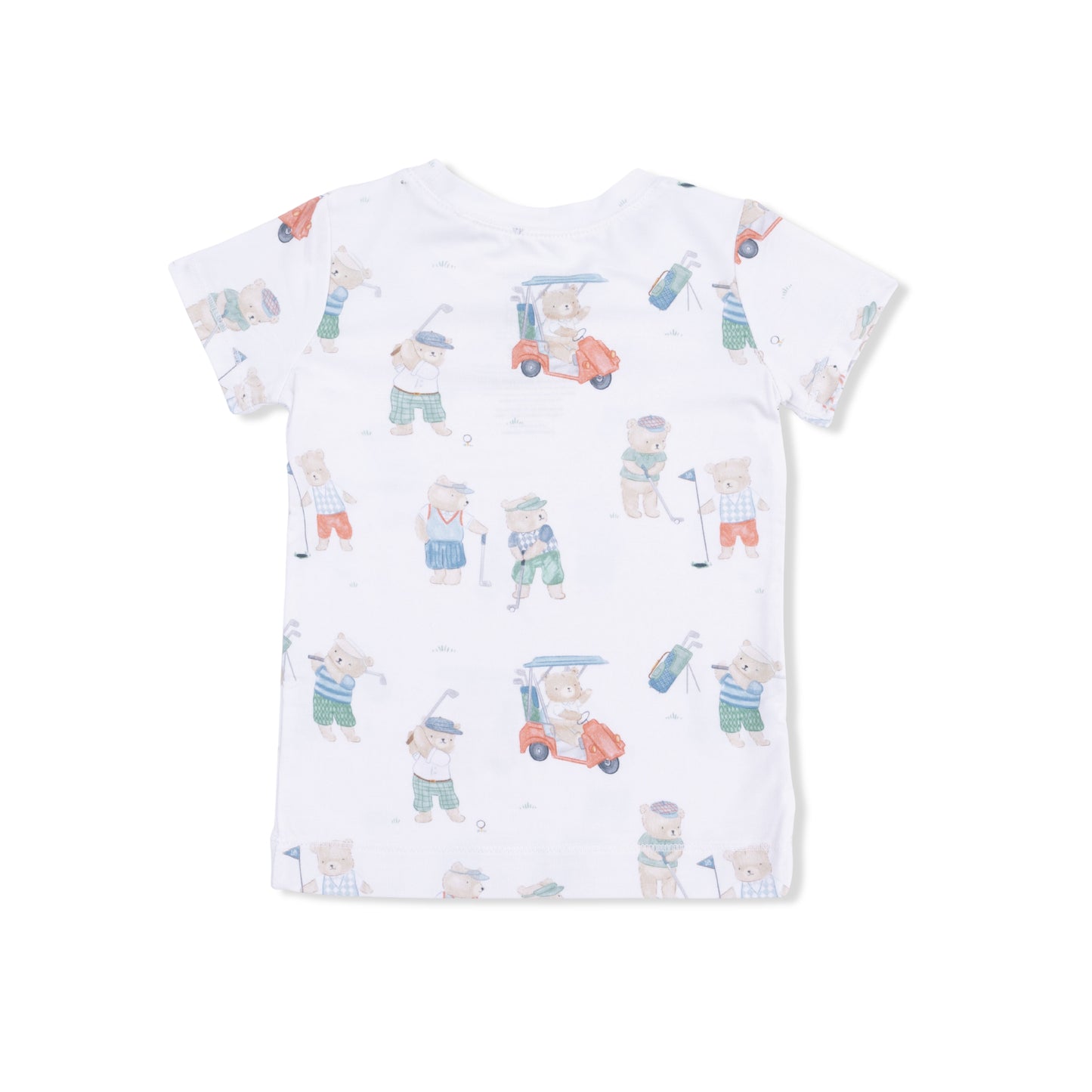 Golfing Teddy Bears - Short Sleeve Loungewear Set-Angel Dear