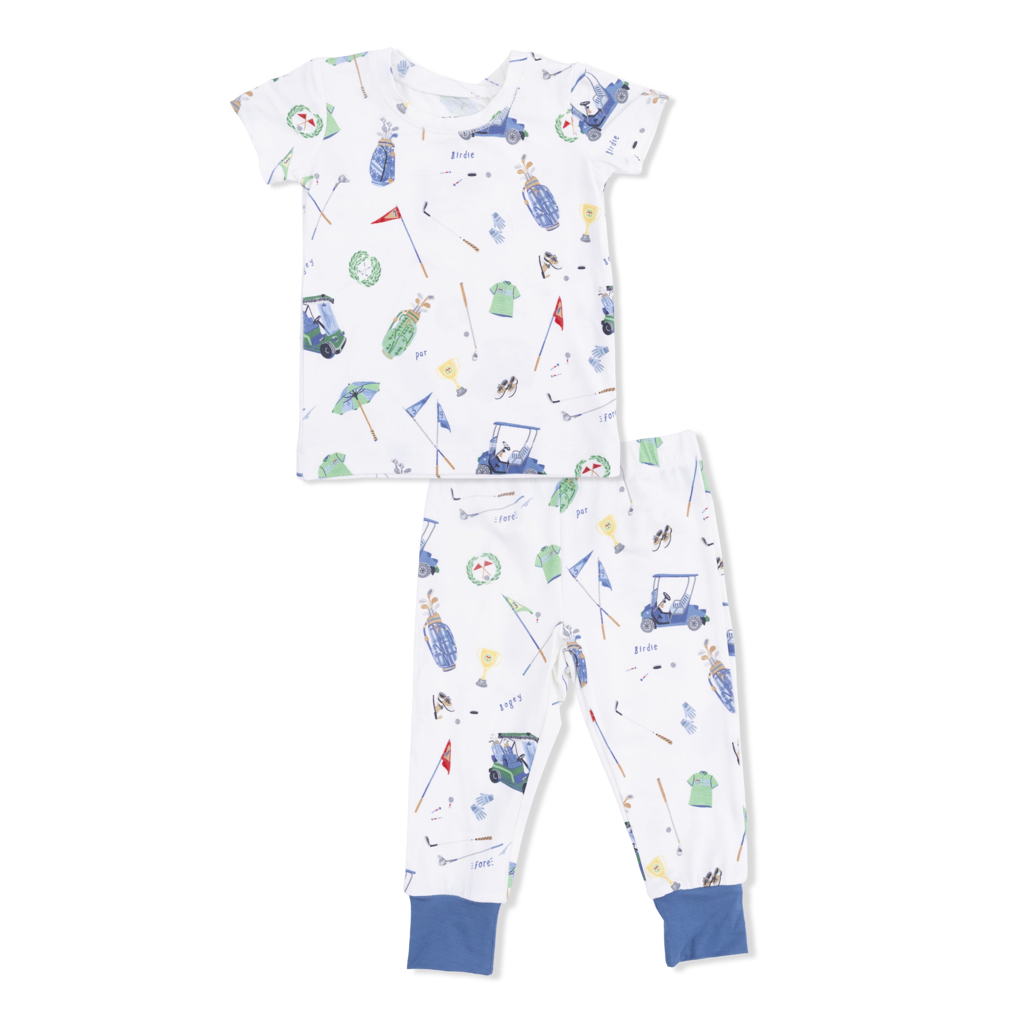 Golf Things - Short Sleeve Loungewear Set-Angel Dear