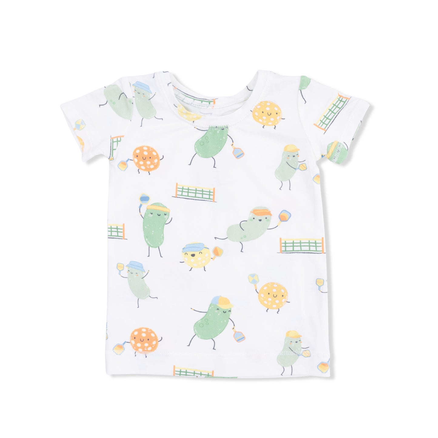 Pickles Playing Pickleball - Short Sleeve Loungewear Set-Angel Dear