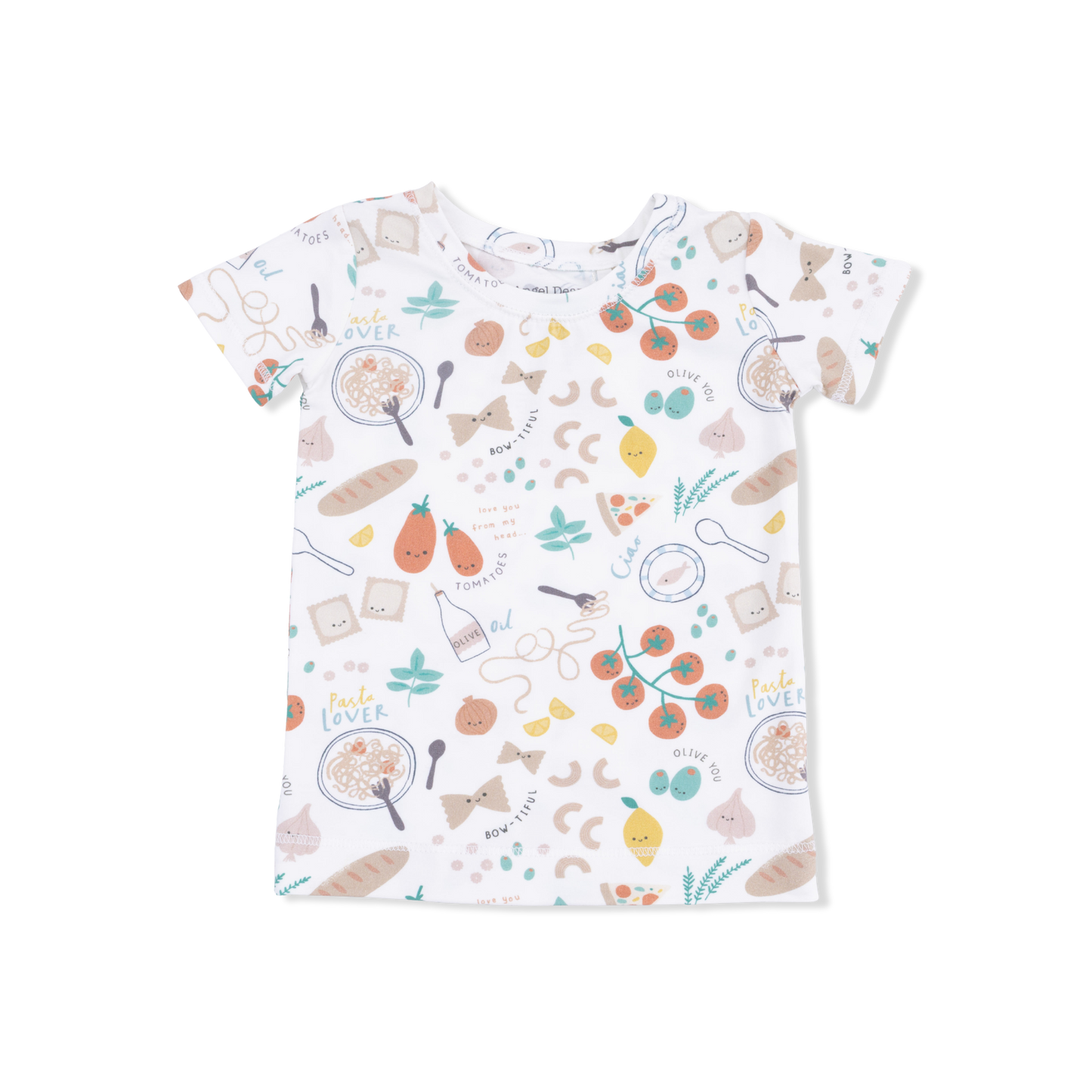 Pasta Lovers - Short Sleeve Loungewear Set-Angel Dear