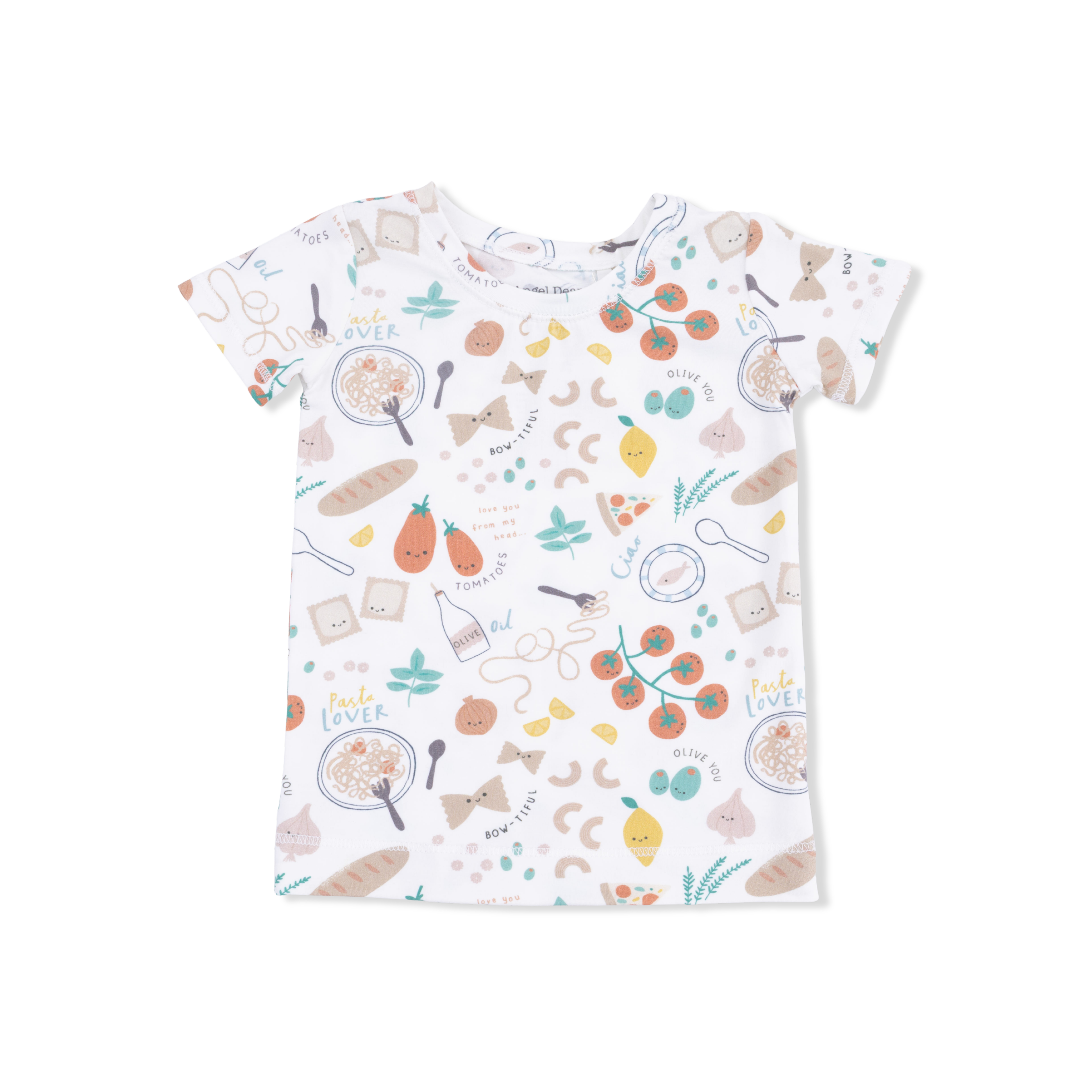 Pasta Lovers - Short Sleeve Loungewear Set-Angel Dear