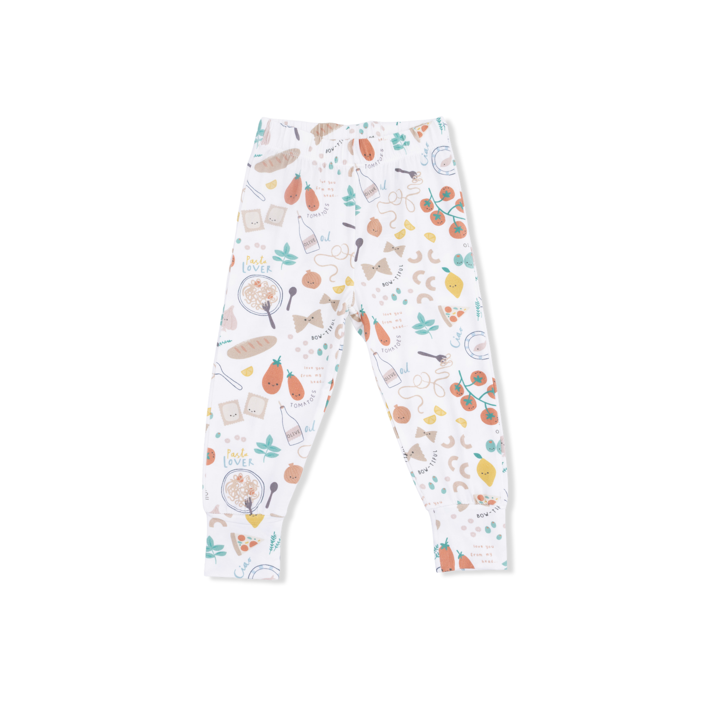 Pasta Lovers - Short Sleeve Loungewear Set-Angel Dear