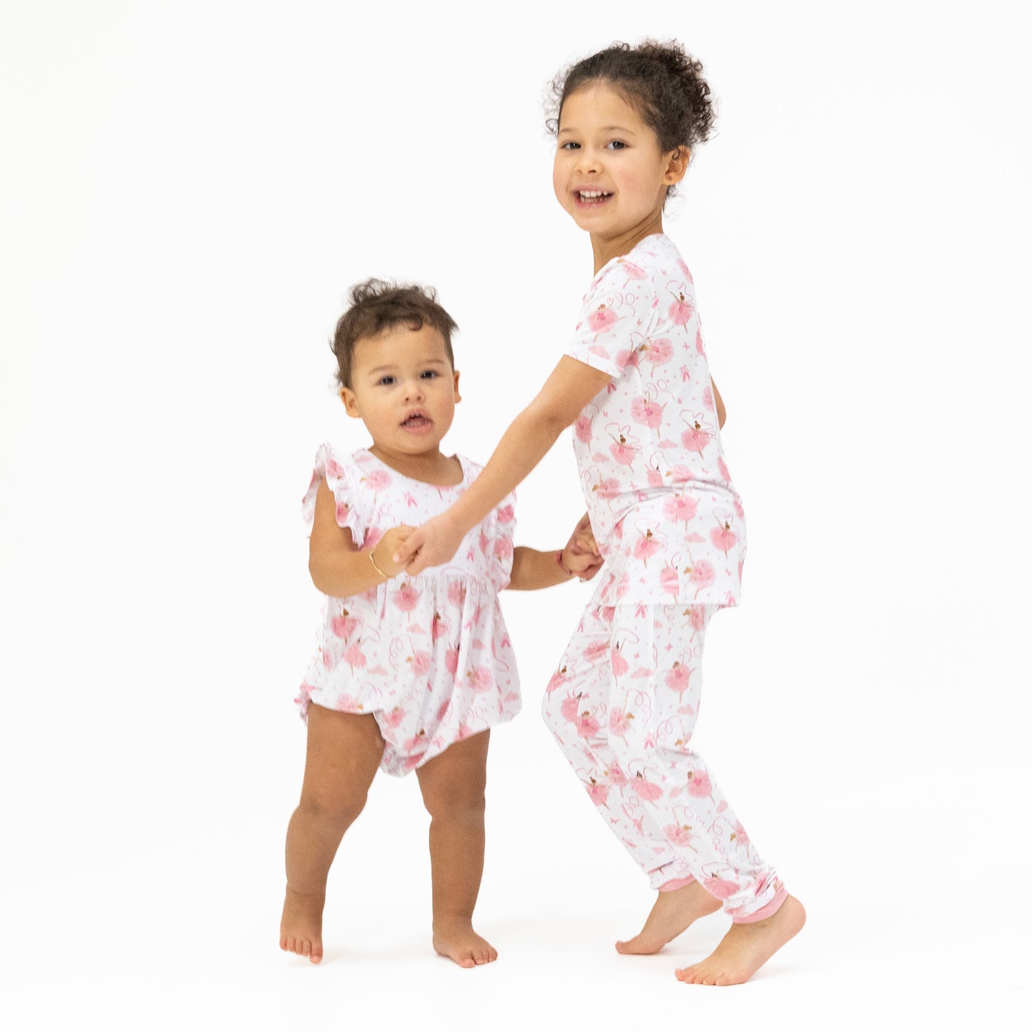 Ribbon Ballerinas - Ruffle Playsuit-Angel Dear