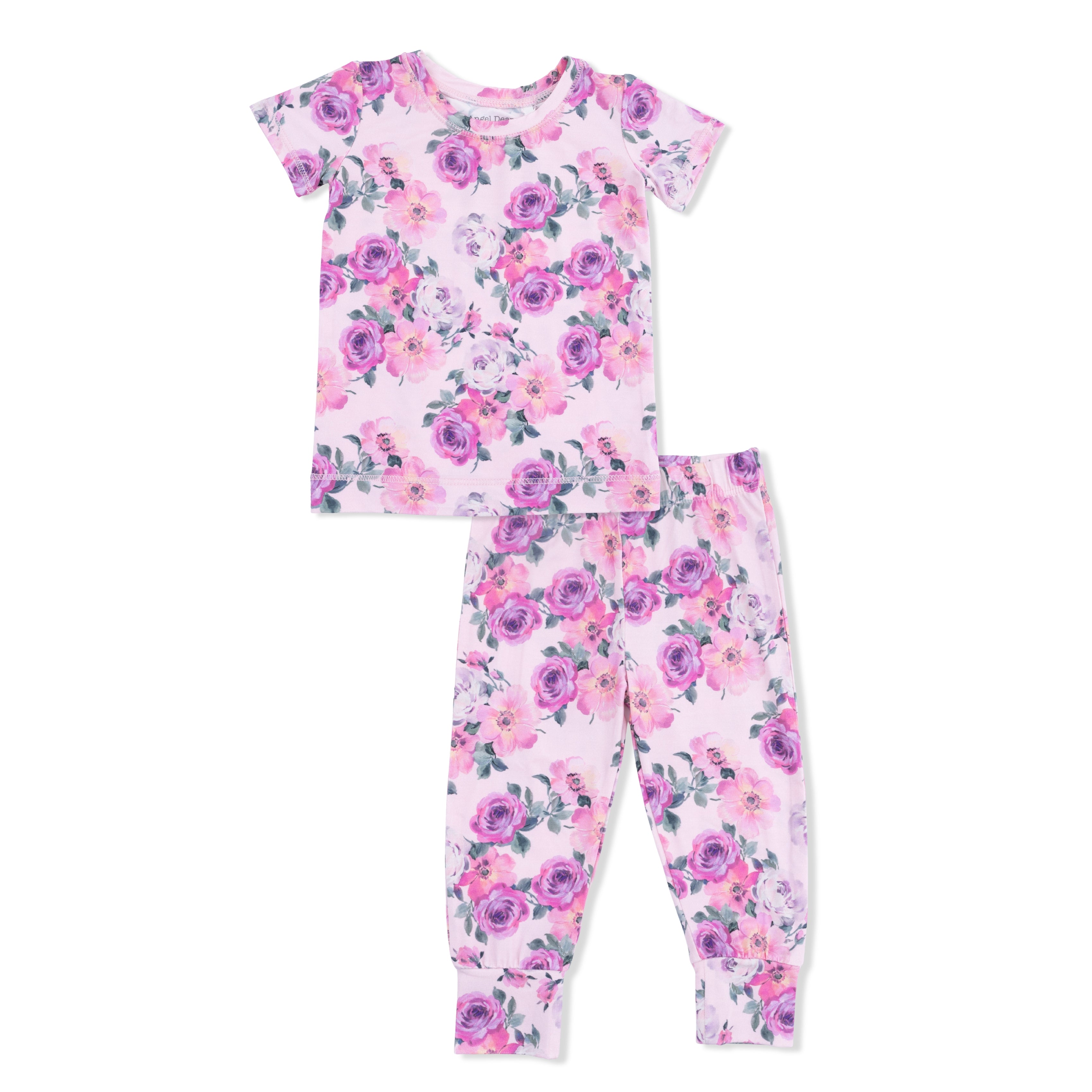 Rose Abundance - Short Sleeve Loungewear Set-Angel Dear