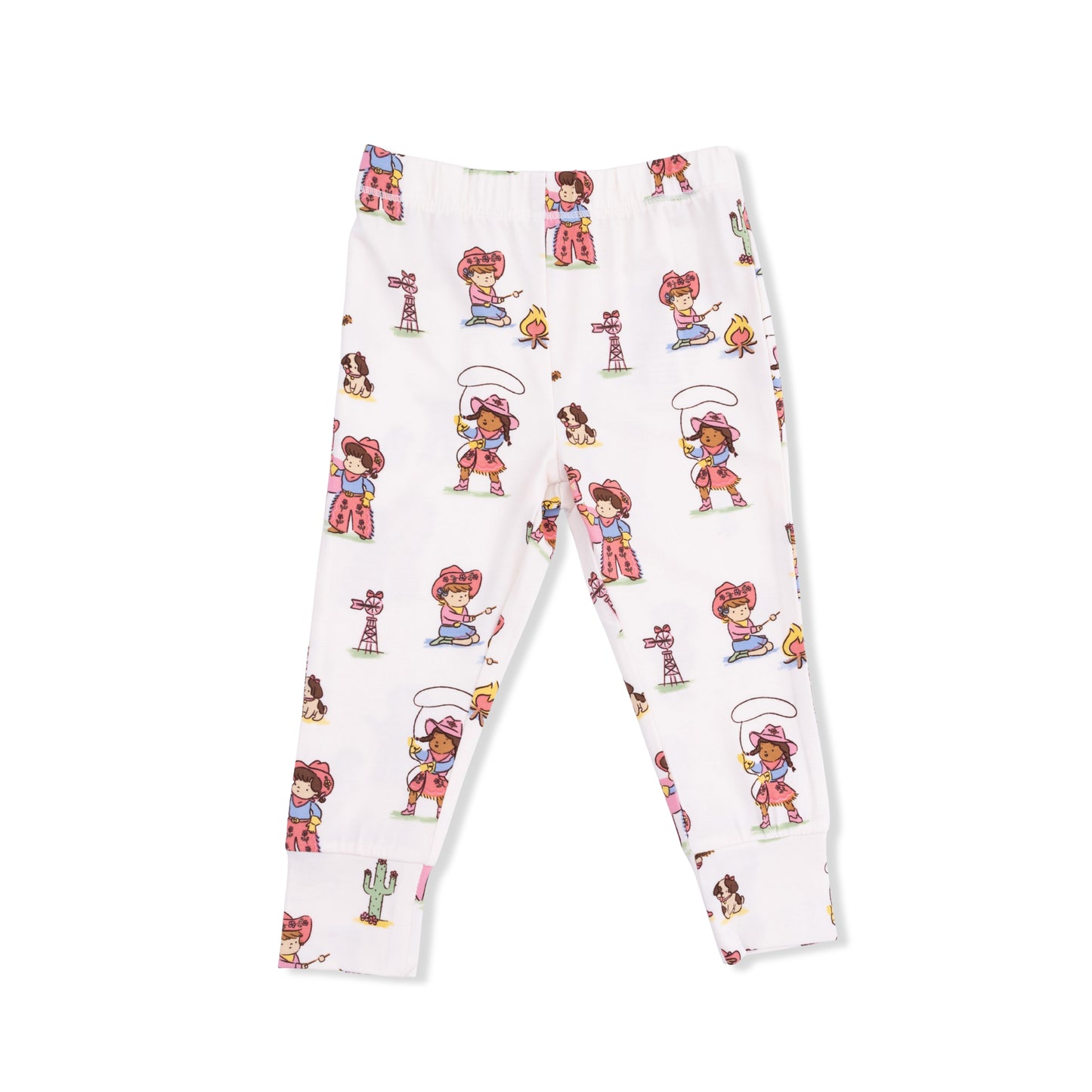 Vintage Cowgirls - Short Sleeve Loungewear Set-Angel Dear