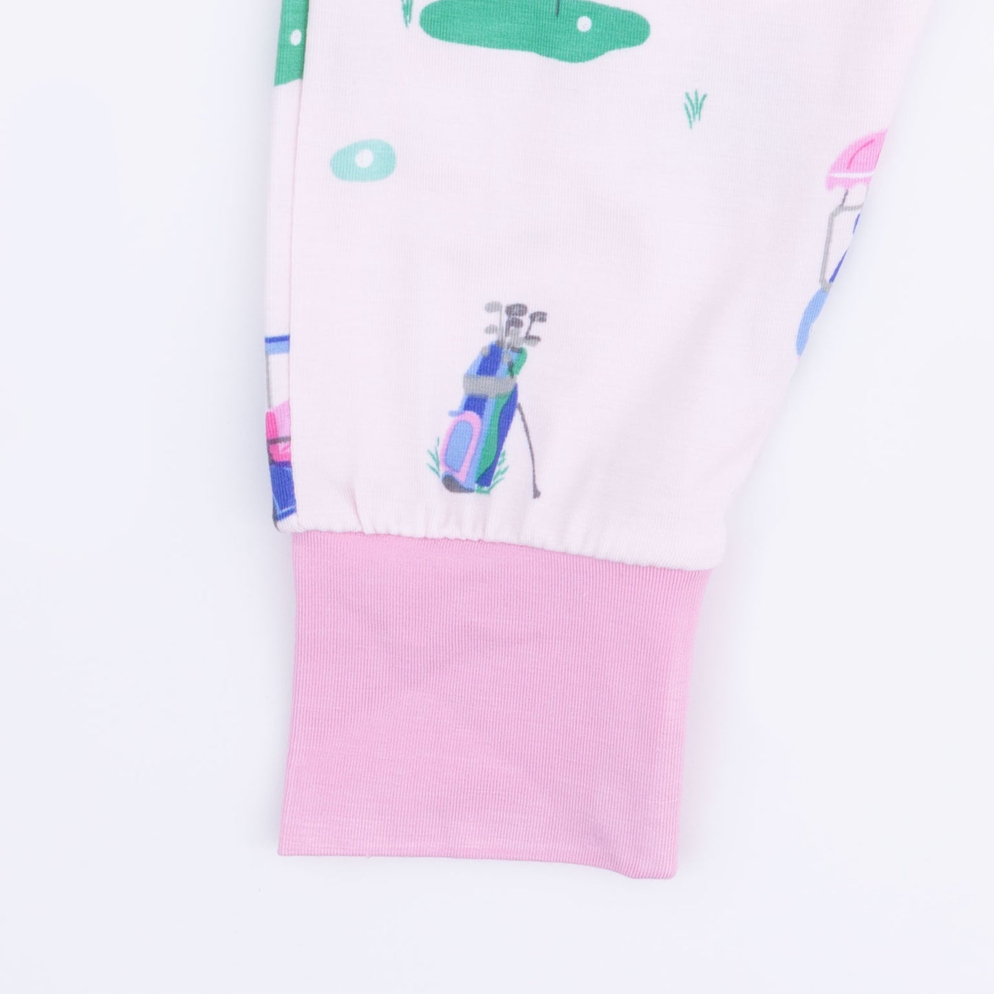 Vintage Golf Carts Pink - Short Sleeve Loungewear Set