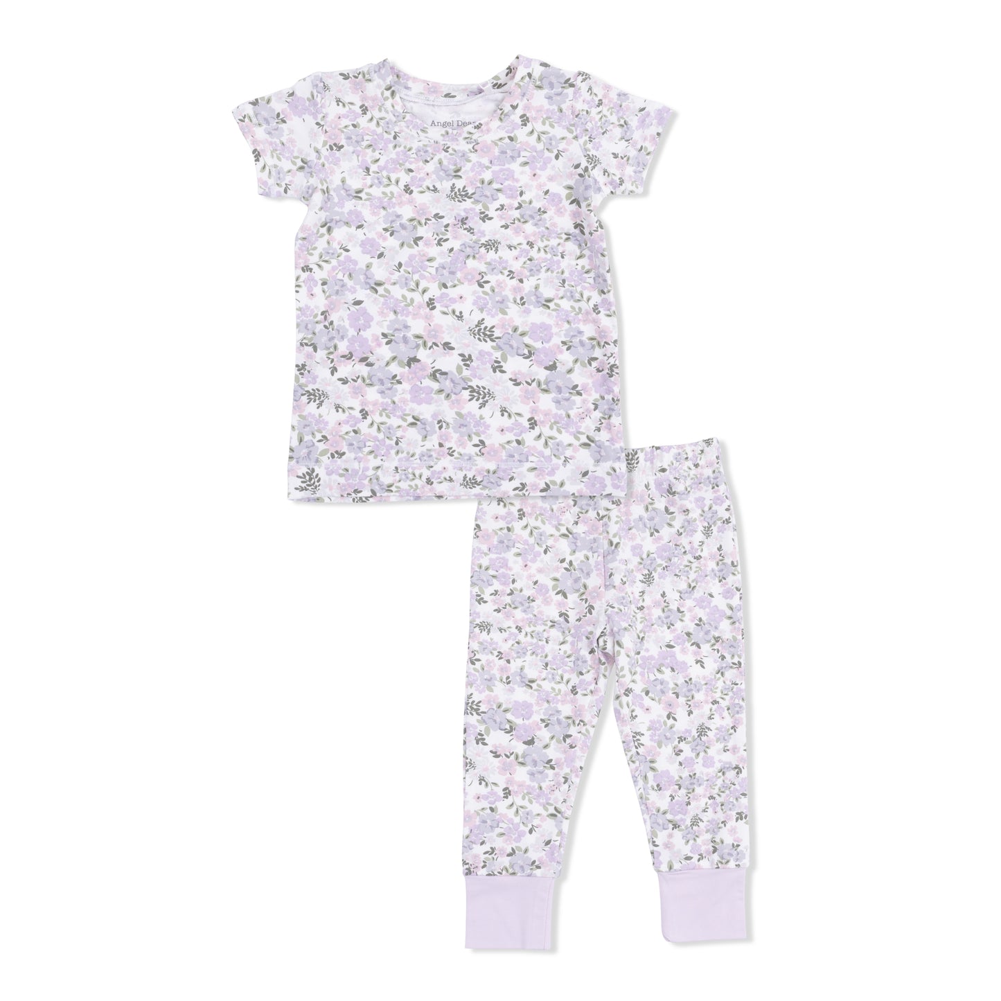 Shannon Floral - Short Sleeve Loungewear Set-Angel Dear