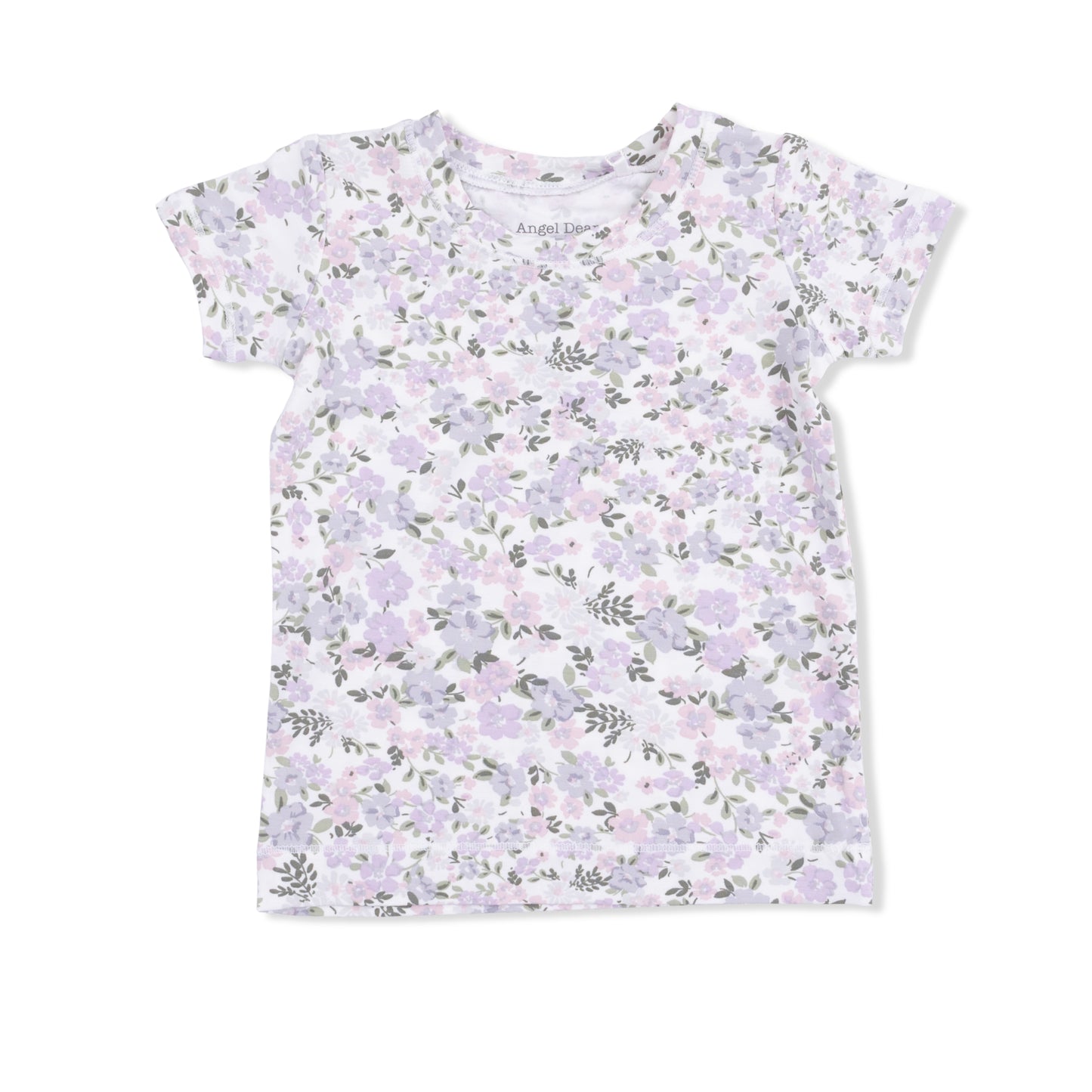 Shannon Floral - Short Sleeve Loungewear Set-Angel Dear