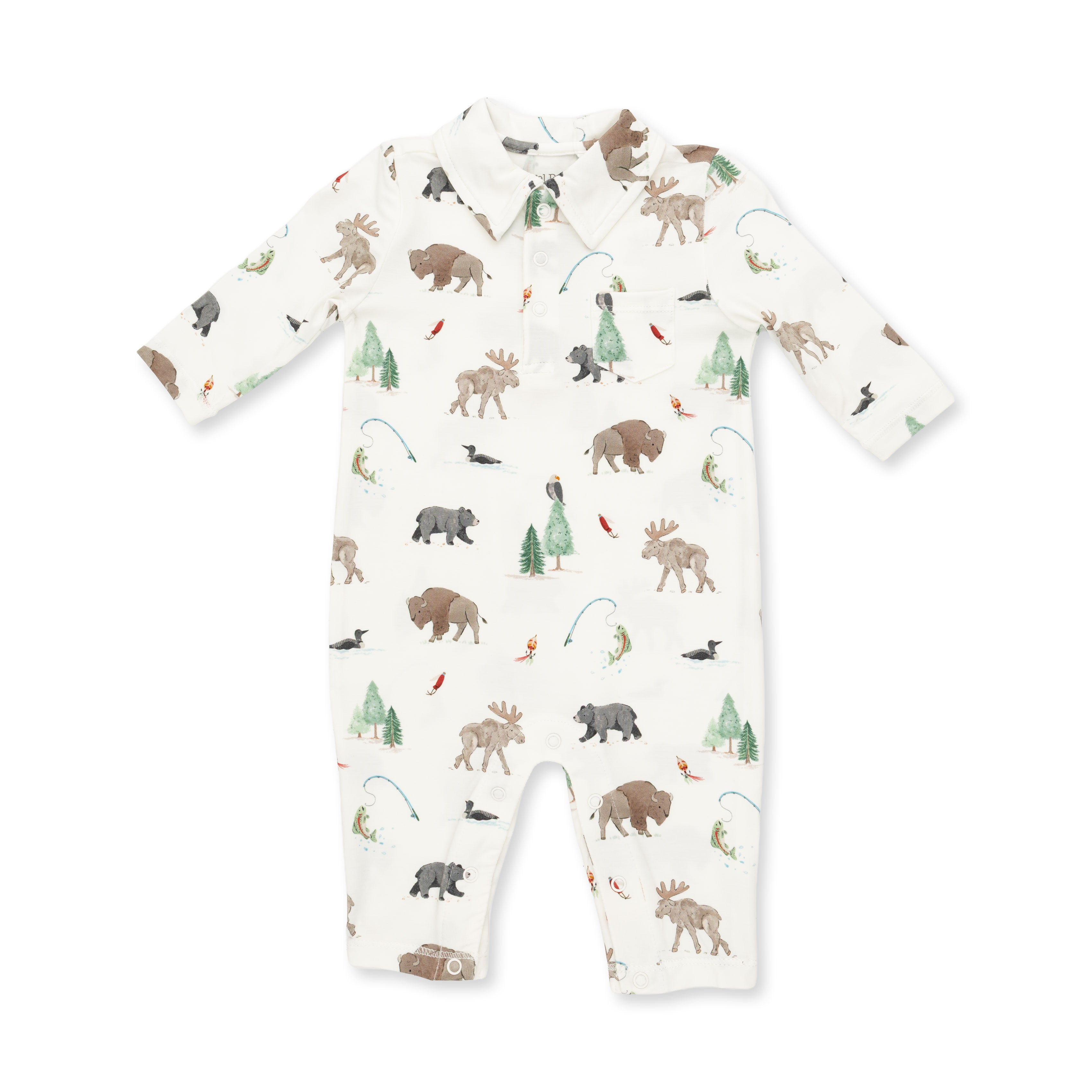 Northern Woodland Animals - Polo Romper