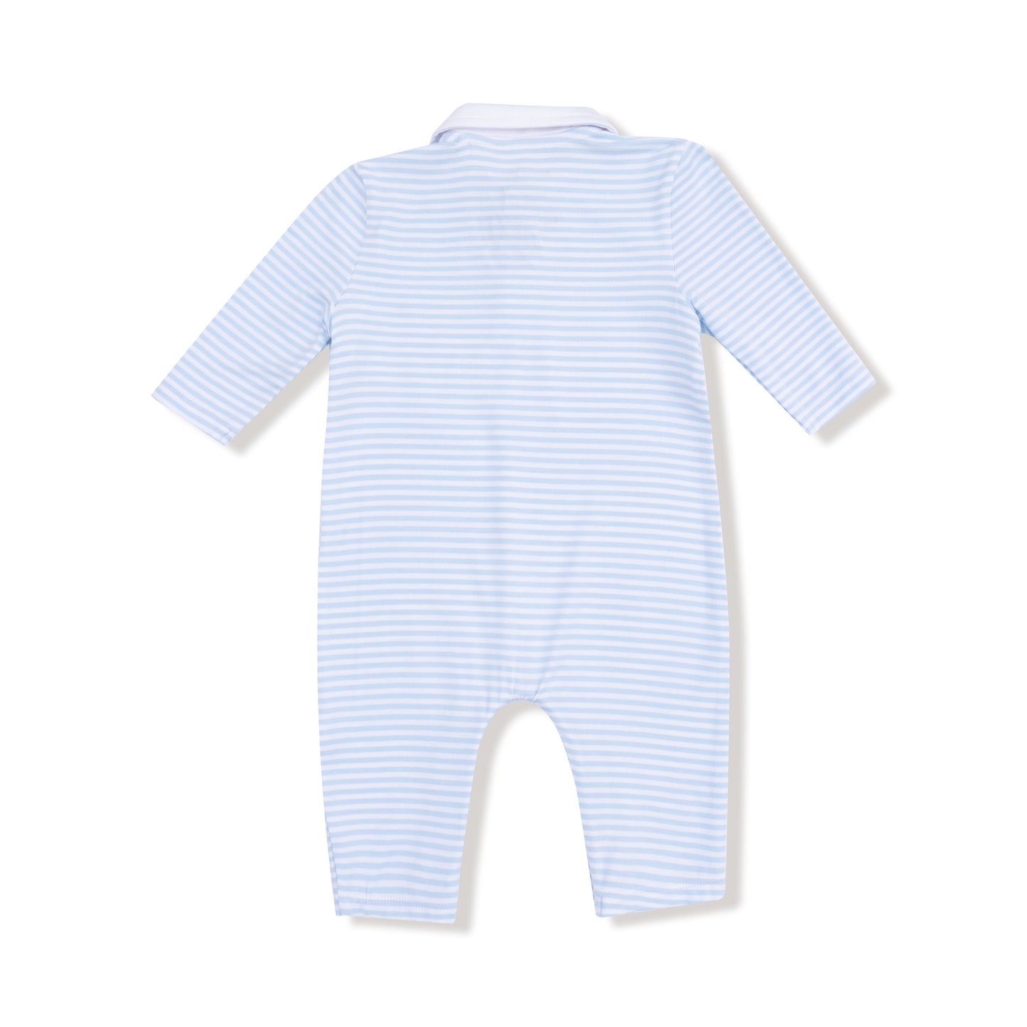 Polo Romper in our  Baby Golf Carts - Blue print from Angel Dear