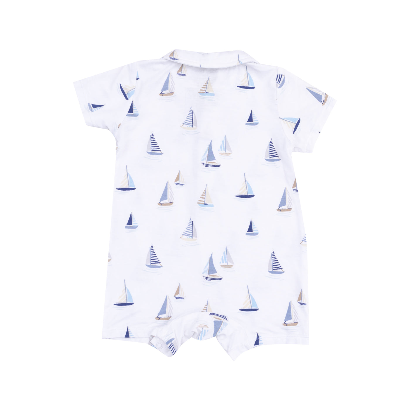 Polo Shortie - Sailboats Blue