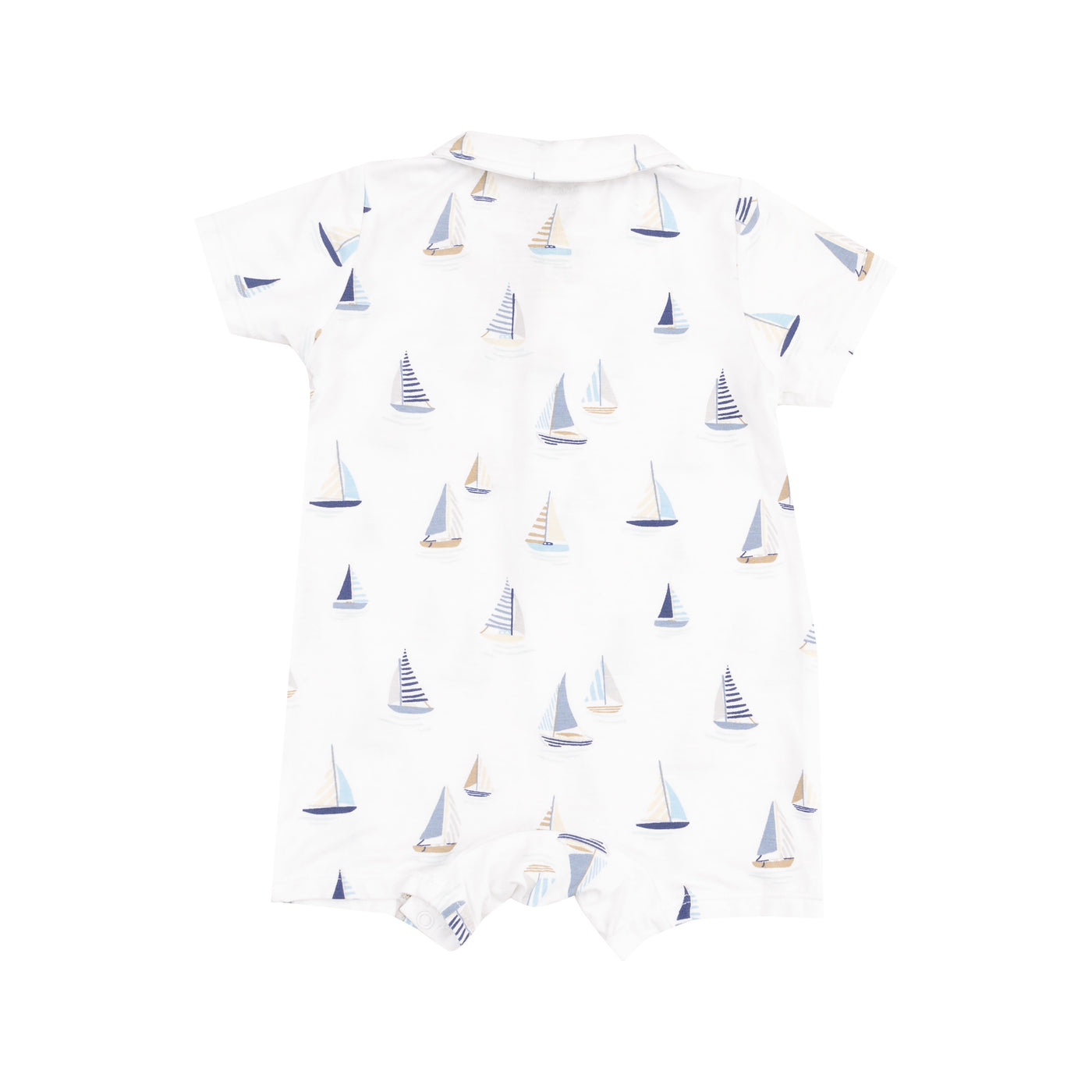 Polo Shortie - Sailboats Blue