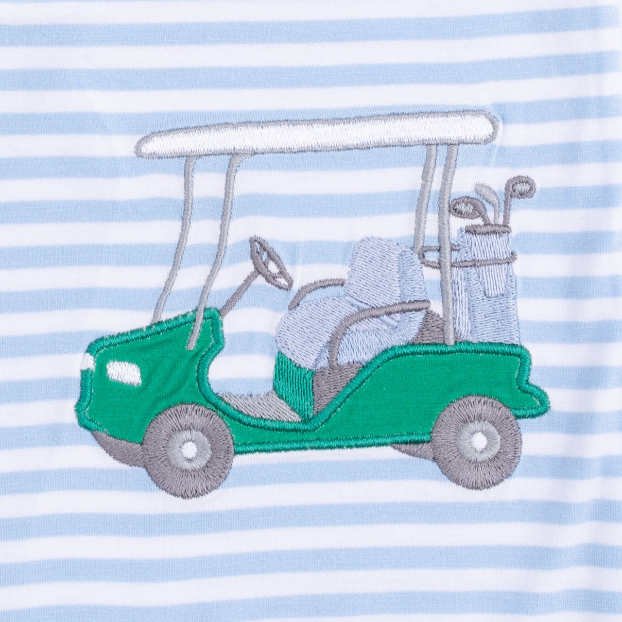 Striped Golf - Polo Shortie-Angel Dear