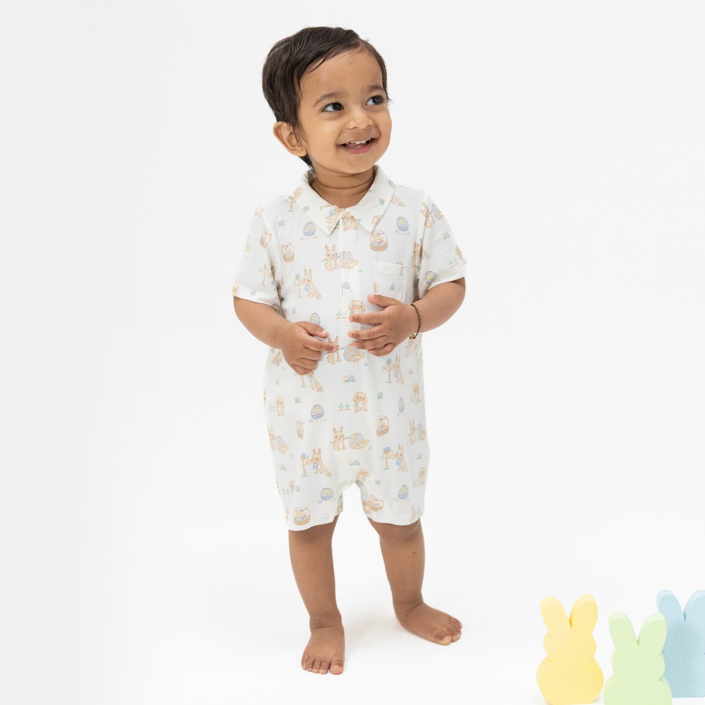 Easter Egg Hunt Uni  - Polo Shortie-Angel Dear