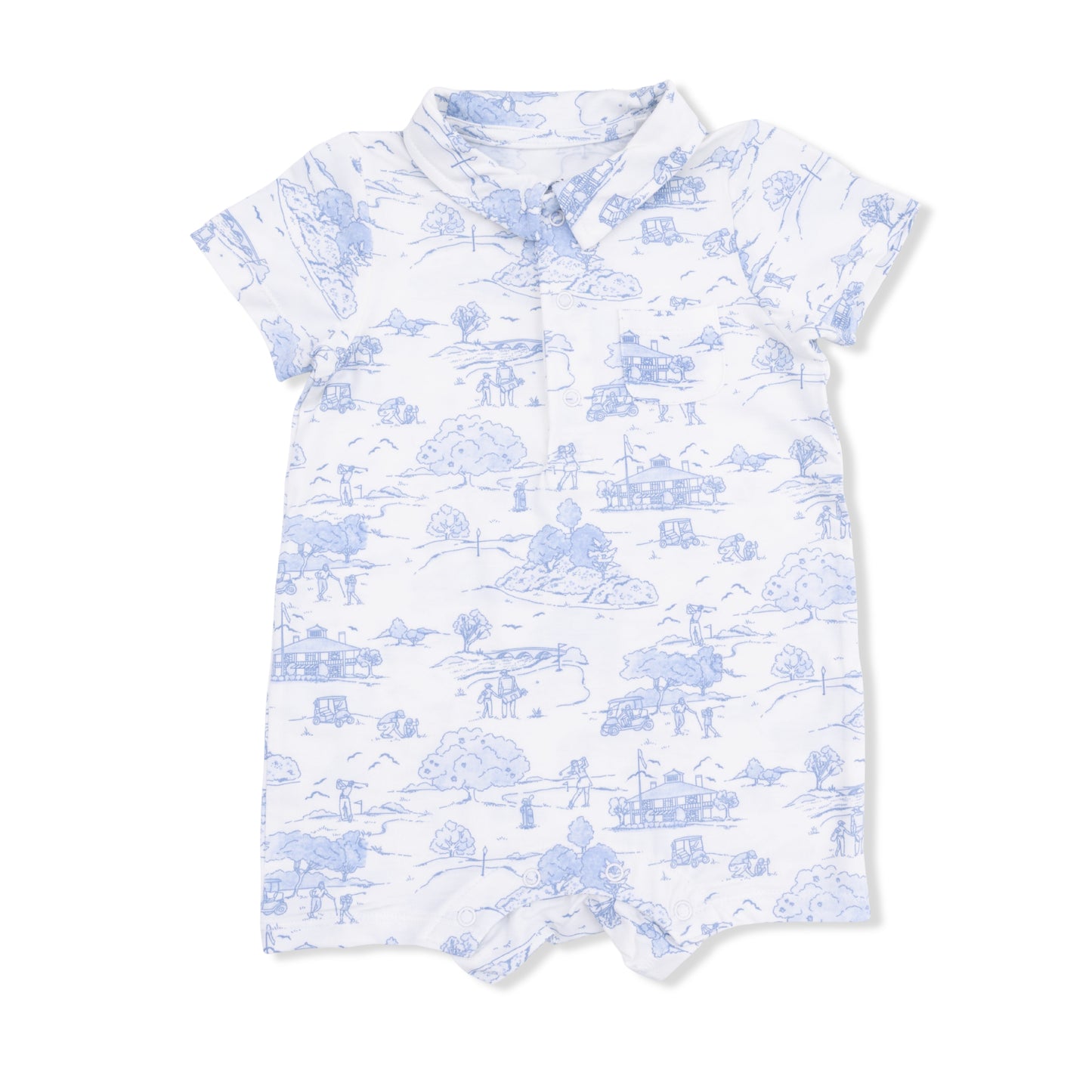 Golf Toile - Polo Shortie-Angel Dear