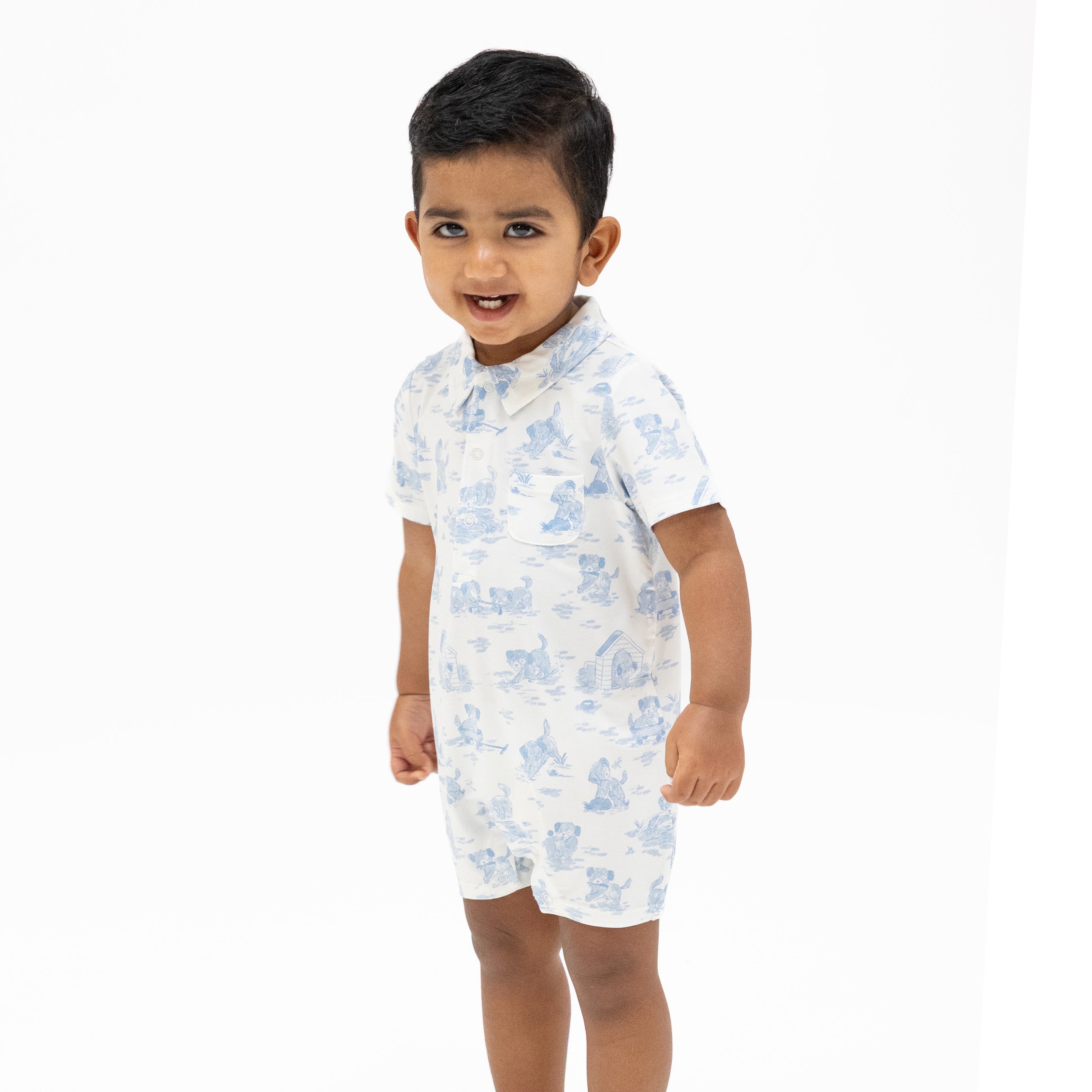 Golf Toile - Polo Shortie-Angel Dear