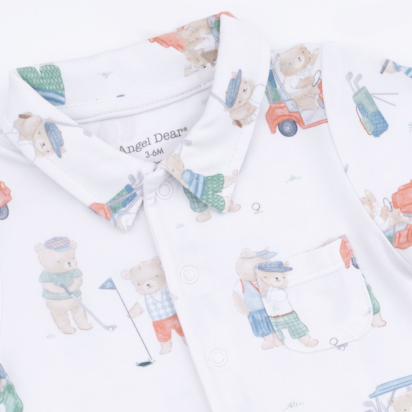 Golfing Teddy Bears - Polo Shortie with  Bucket hat-Angel Dear