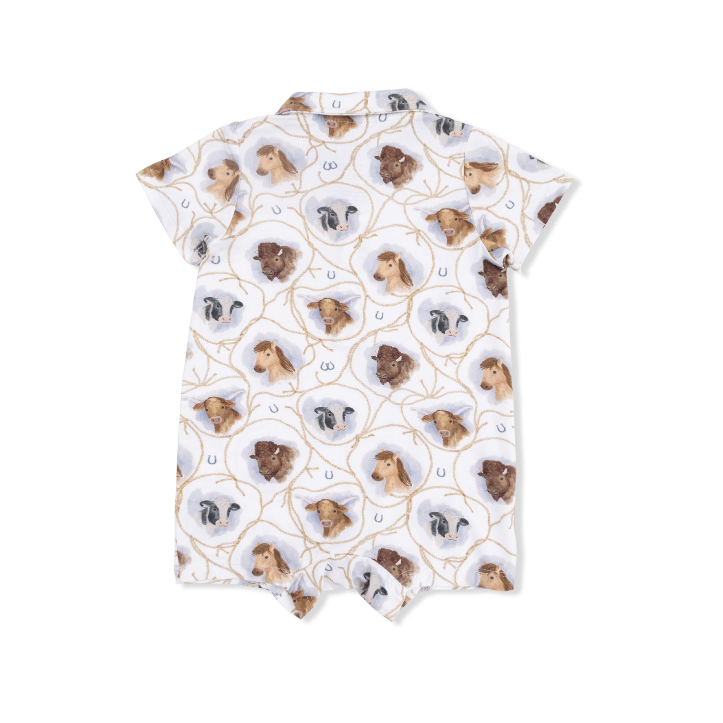 Farm Animals Rope Cameos Uni - Polo Shortie-Angel Dear