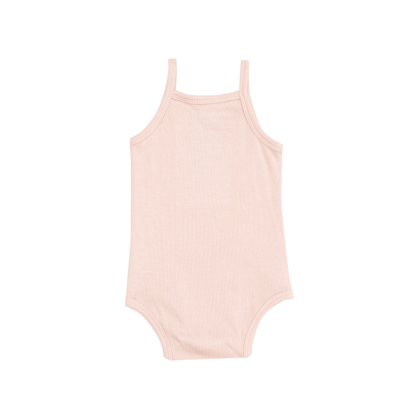 Tank Bodysuit - Solid Rose Smoke Ribbed