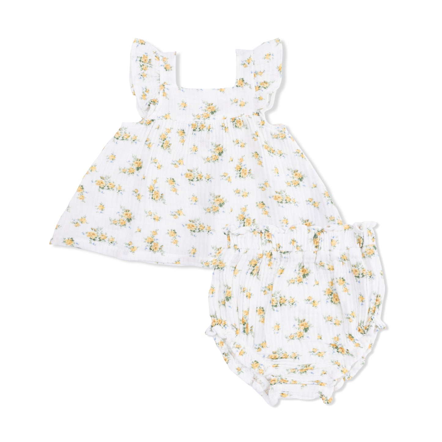 Sunshine Roses - Pinafore and High Waisted Bloomer-Angel Dear