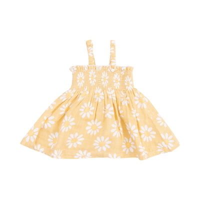 Smocked Top & Bloomer - Yellow Mod Daisy