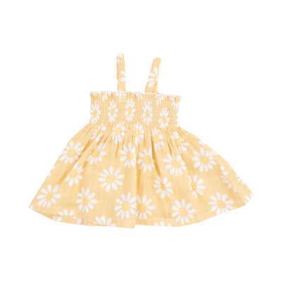 Smocked Top & Bloomer - Yellow Mod Daisy