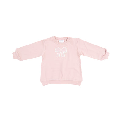 Oversize Sweatshirt with Applique- Bows and Ballet