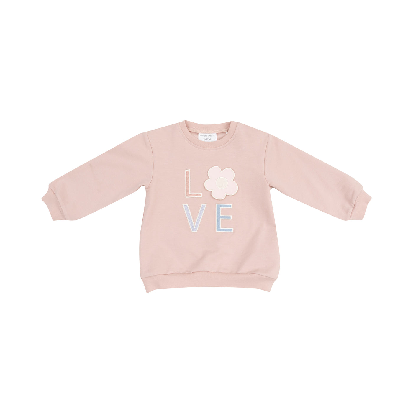 French Terry Oversize  Applique Sweatshirt + Leggings - Daisy Pop-Angel Dear