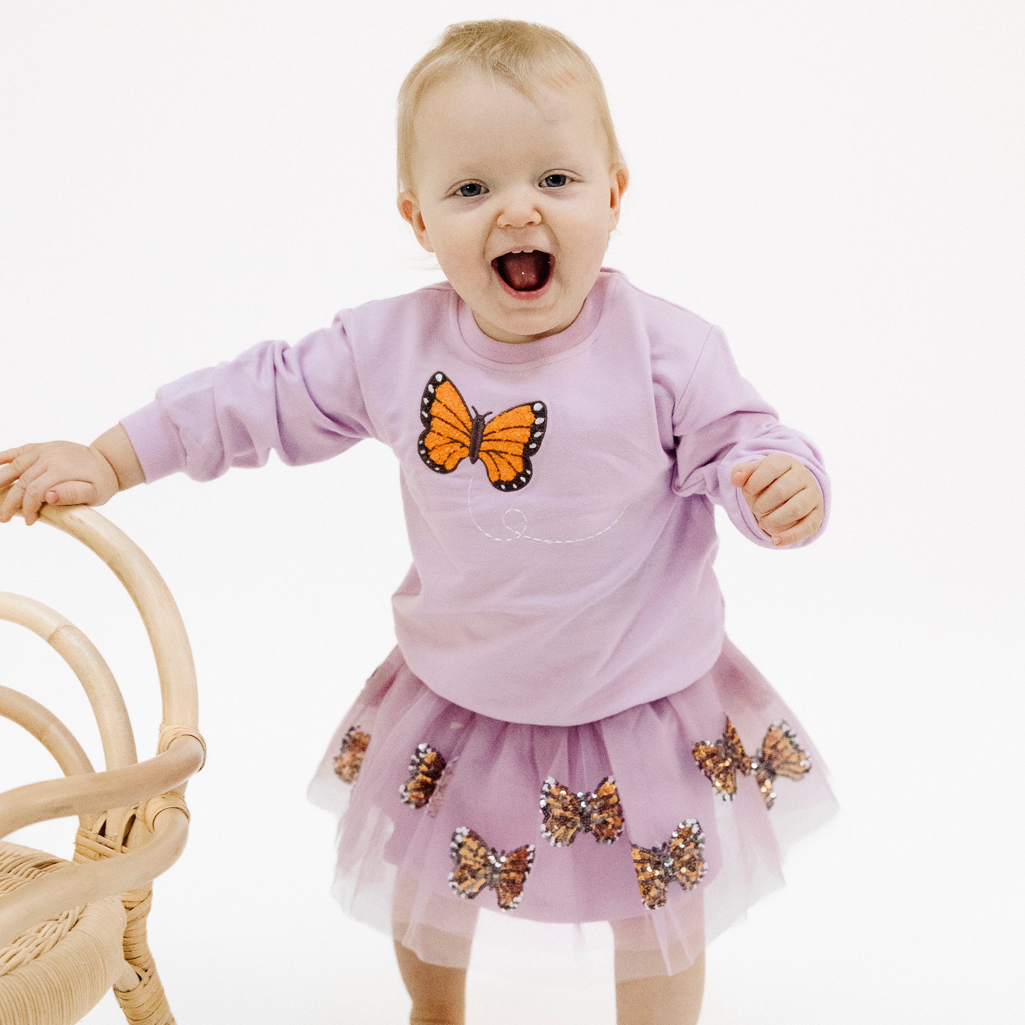 Tutu Skirt - Monarch Butterflies And Milkweed-Angel Dear