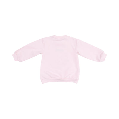 Oversize Sweatshirt With Applique - Strawberry Swiss Dot French Terry