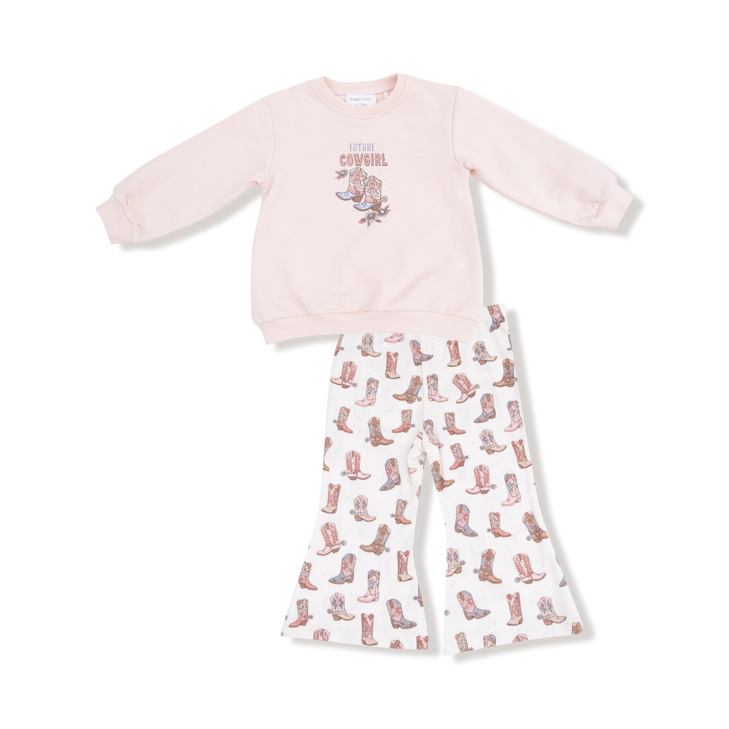 Oversize Sweatshirt and Baby Bell Set in our  Future Cowgirl print from Angel Dear
