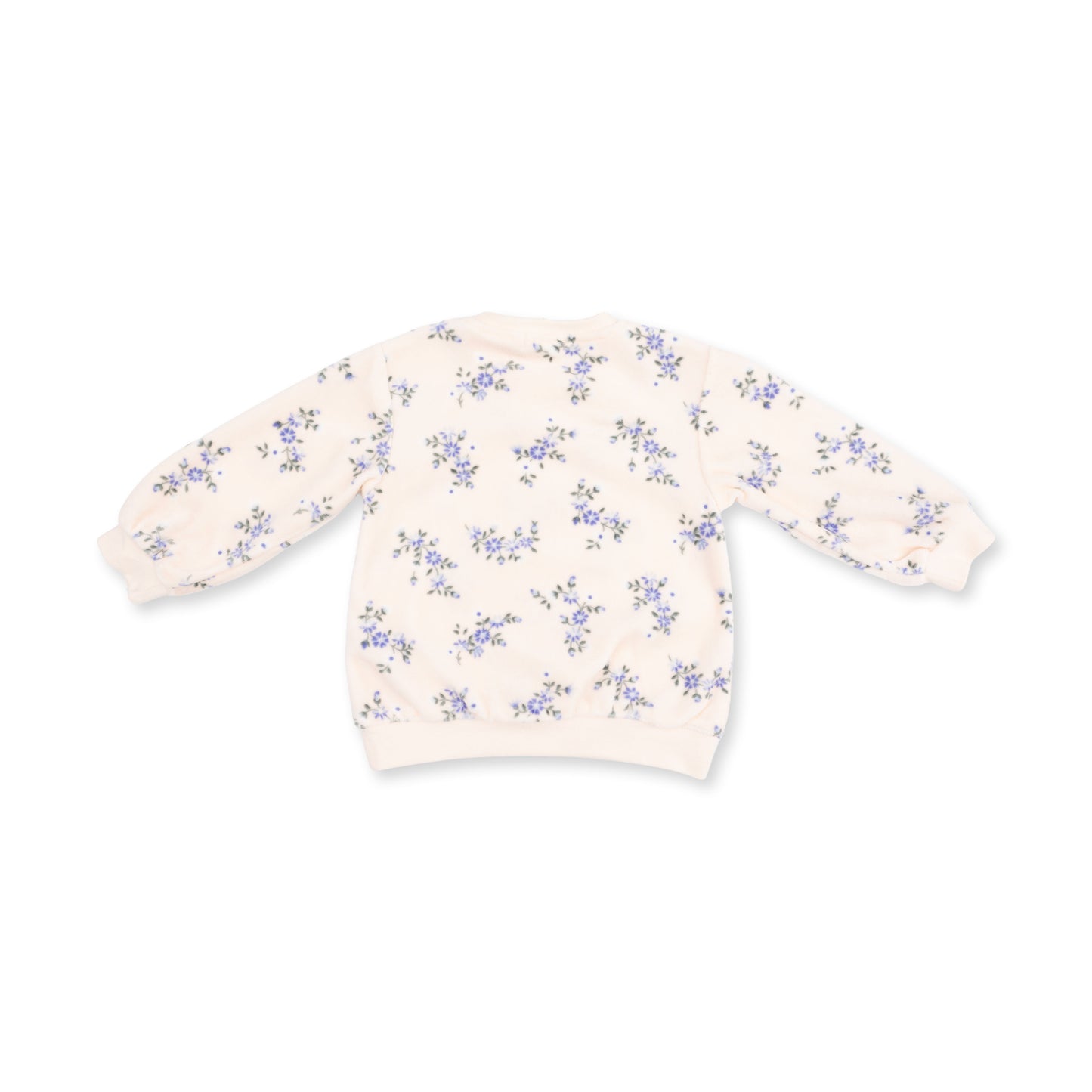 Sweet Hanna Floral Velour - Oversized Sweatshirt and Wide Leg Pant