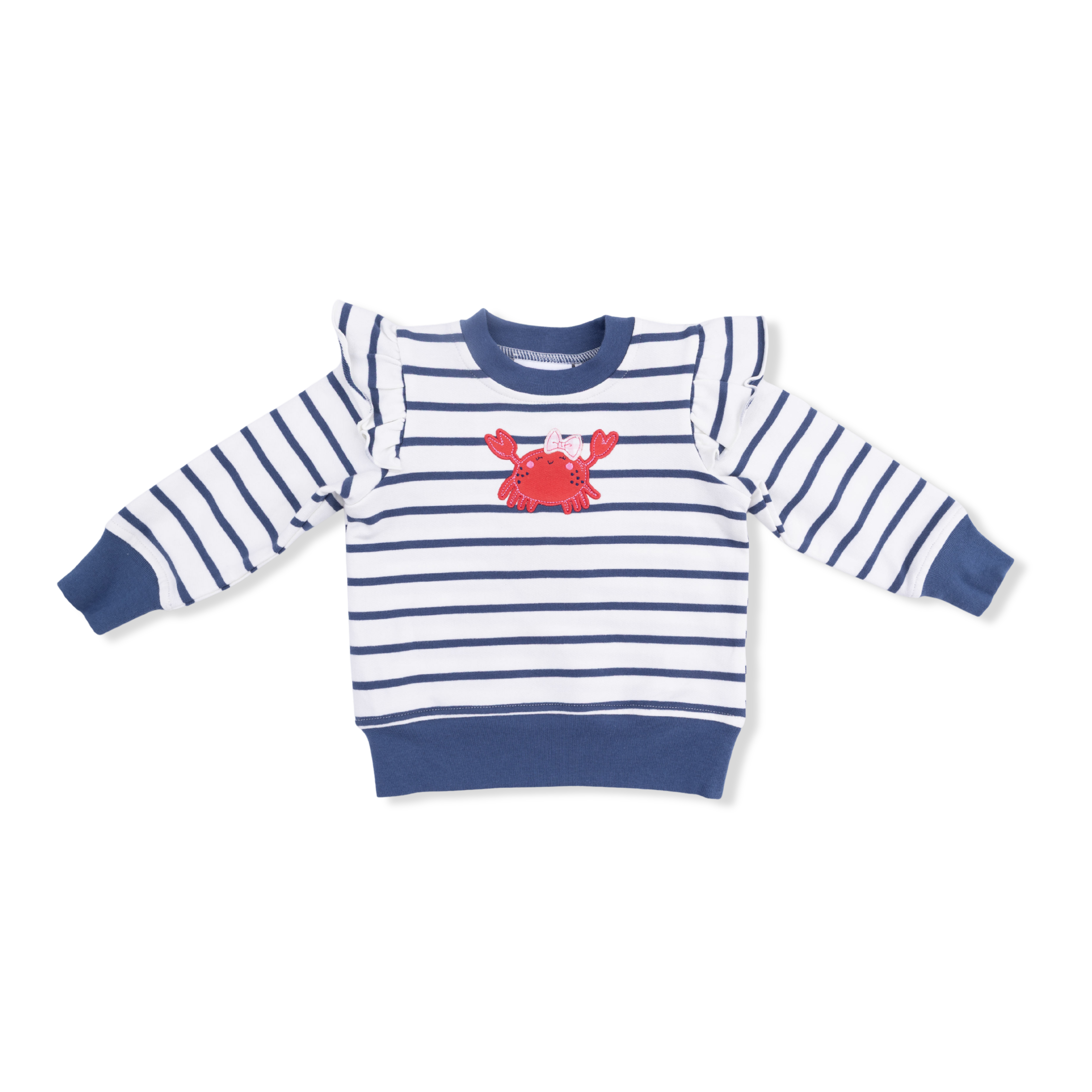Sailor Sea Creatures Appliques - Ruffle Sweatshirt-Angel Dear