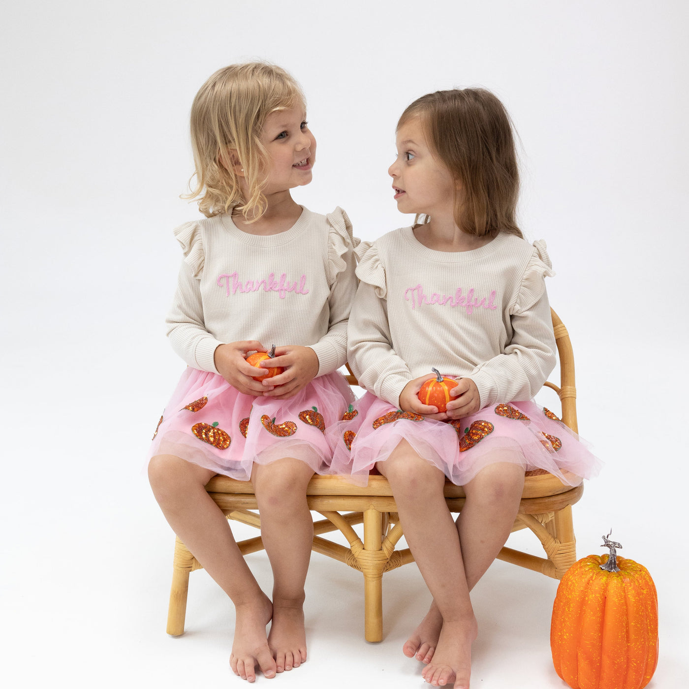 Ruffle Sweatshirt - Thankful-Halloween-Tutu-Angel Dear