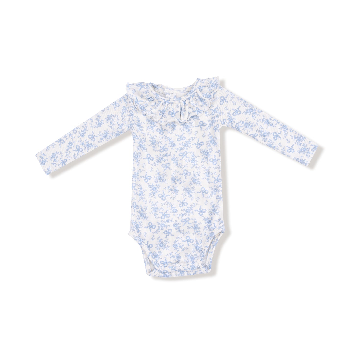 Bubble with Ruffle Collar in our  Romi Floral print from Angel Dear