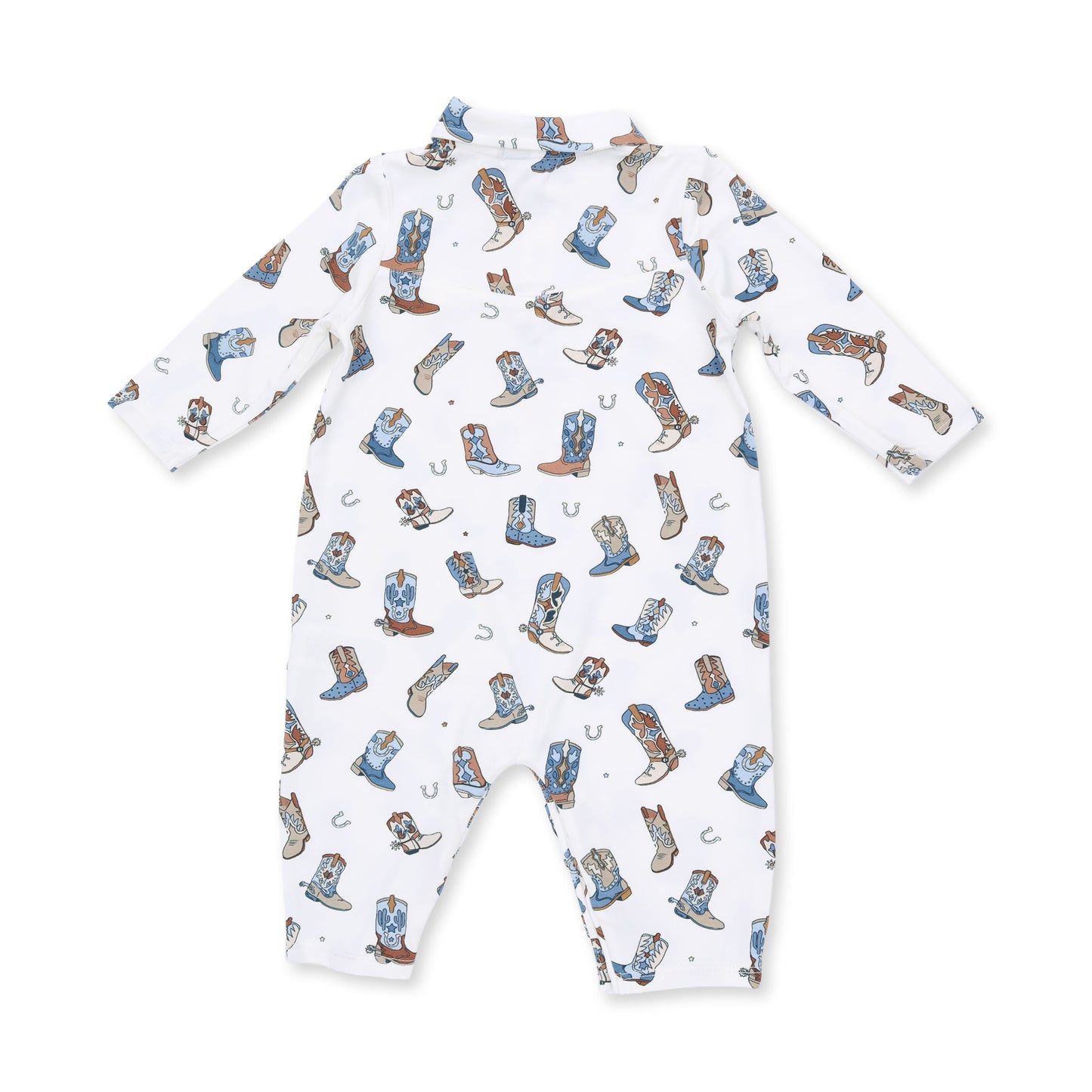 Buckaroo Boots - Long Sleeve Cowboy Romper