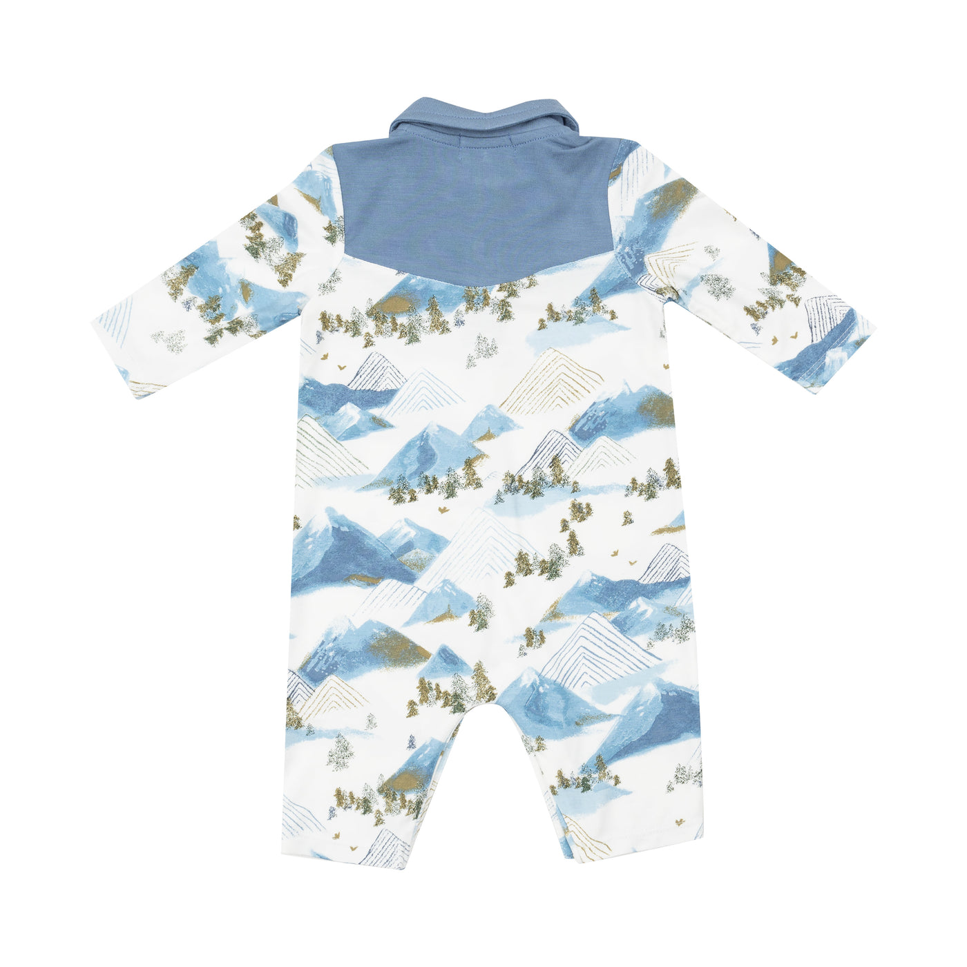 L/S CowBoy Romper - Mountains-Angel Dear