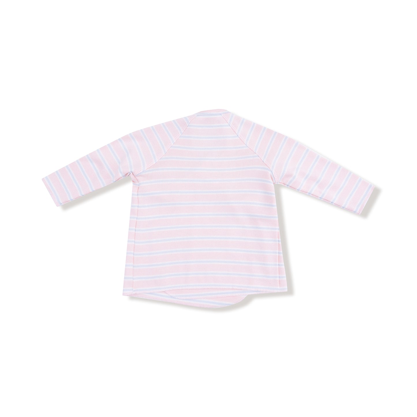 Kimono & Footed Pant in our Multi Stripe - Pink print from Angel Dear