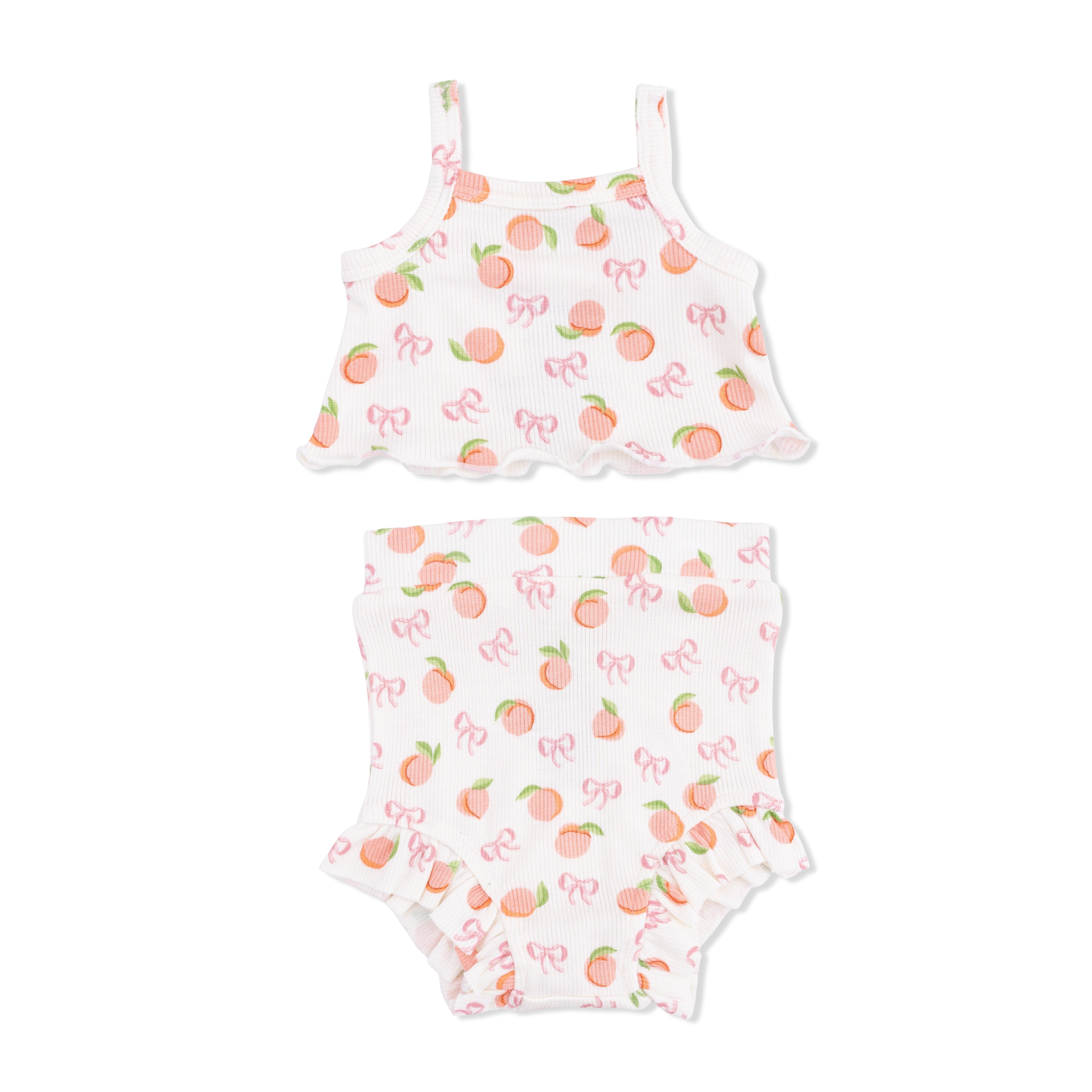 Little Peaches - Tank Top & High Waisted Short-Angel Dear