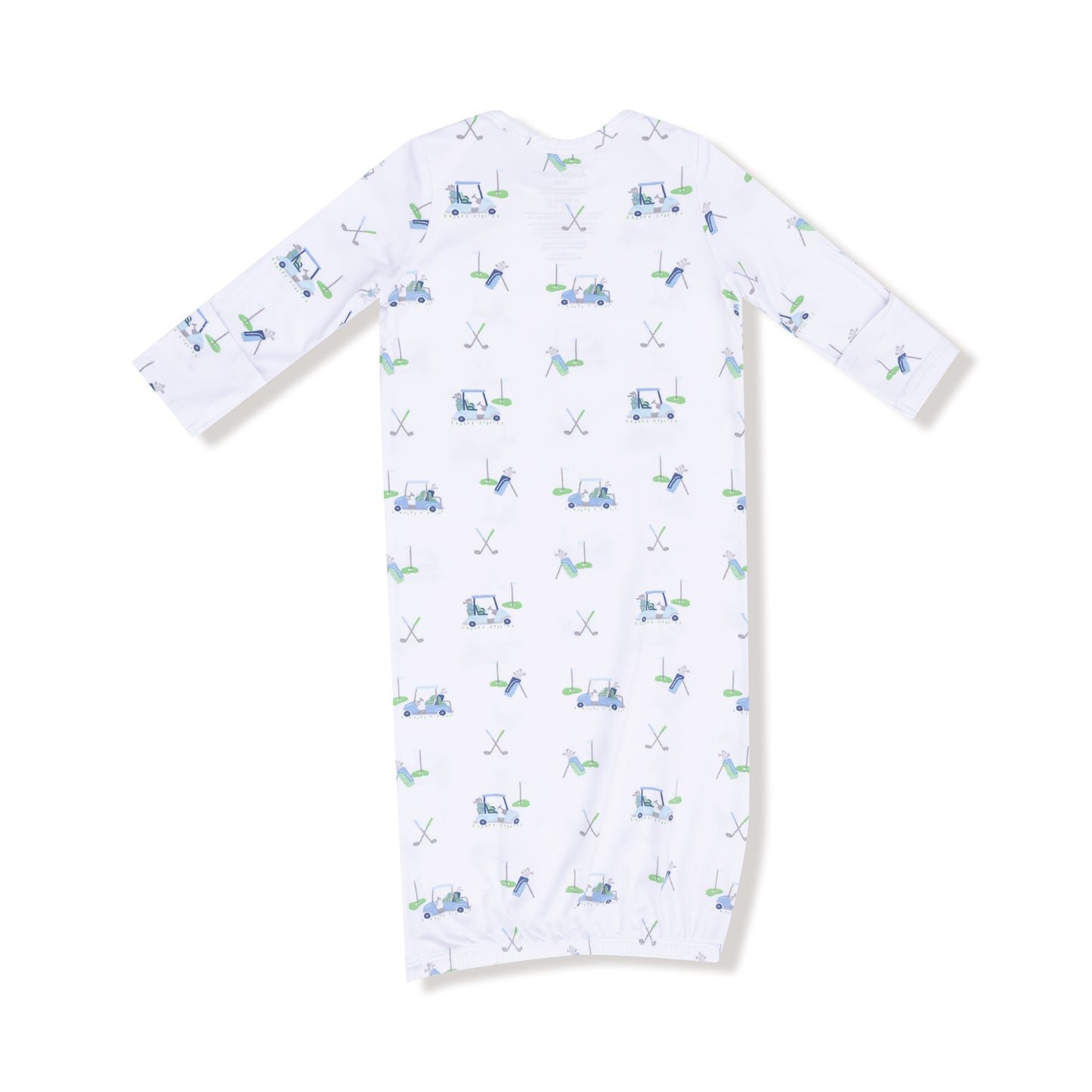 Lap Shoulder Gown in our  Baby Golf Carts - Blue print from Angel Dear