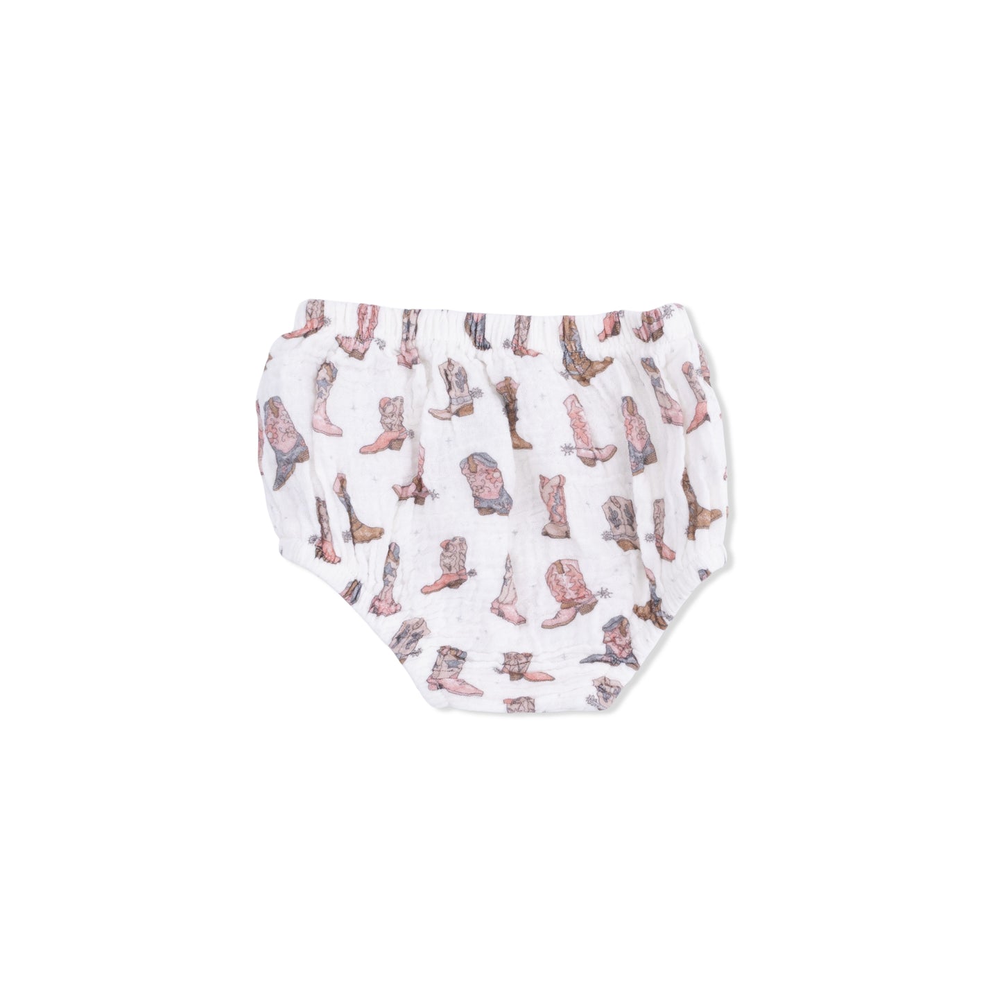 Cowgirl Boots - Smocked Ruffle Sundress & Bloomer-Angel Dear